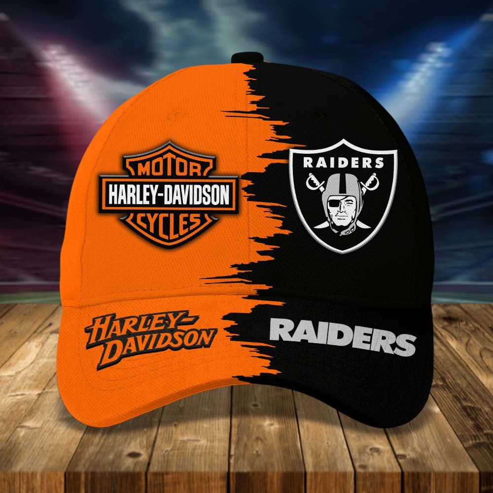 Las Vegas Raiders | Premium Classic NFL & Harley-Davidson Cap