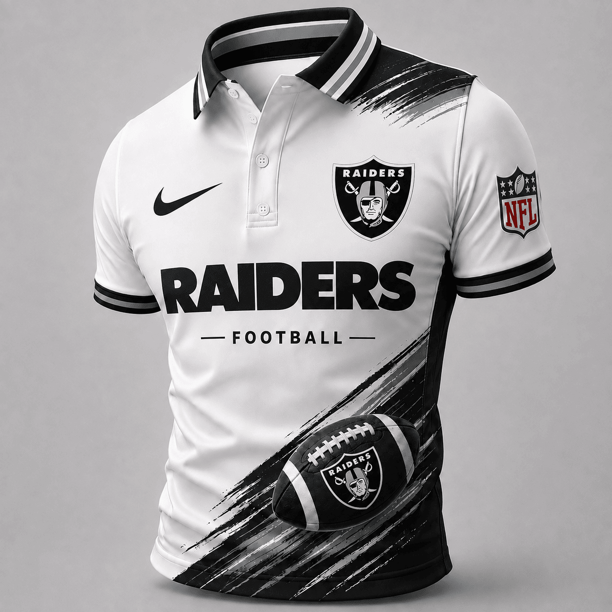 Las Vegas Raiders | Premium NFL Dynamic Gridiron Style Polo TD