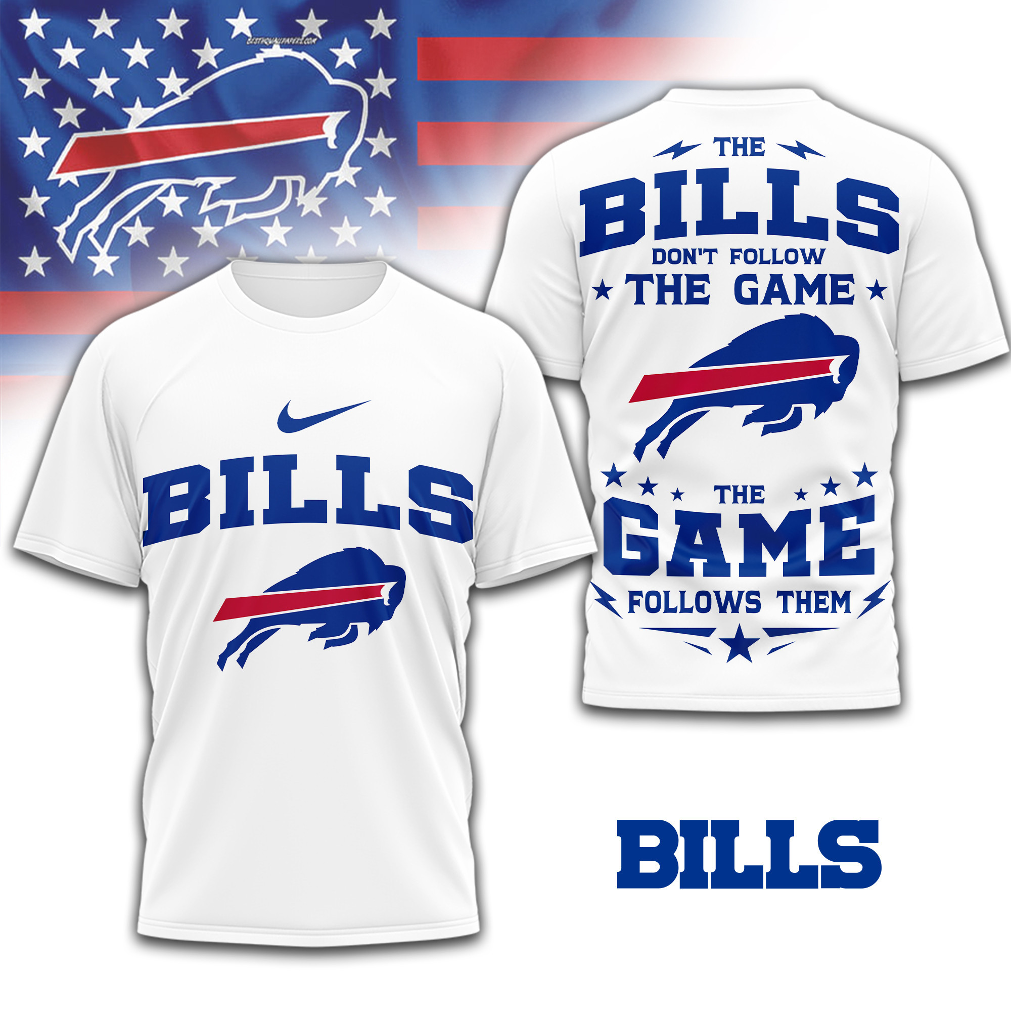 Buffalo Bills | Premium NFL Rule The Field 3D Shirt TD