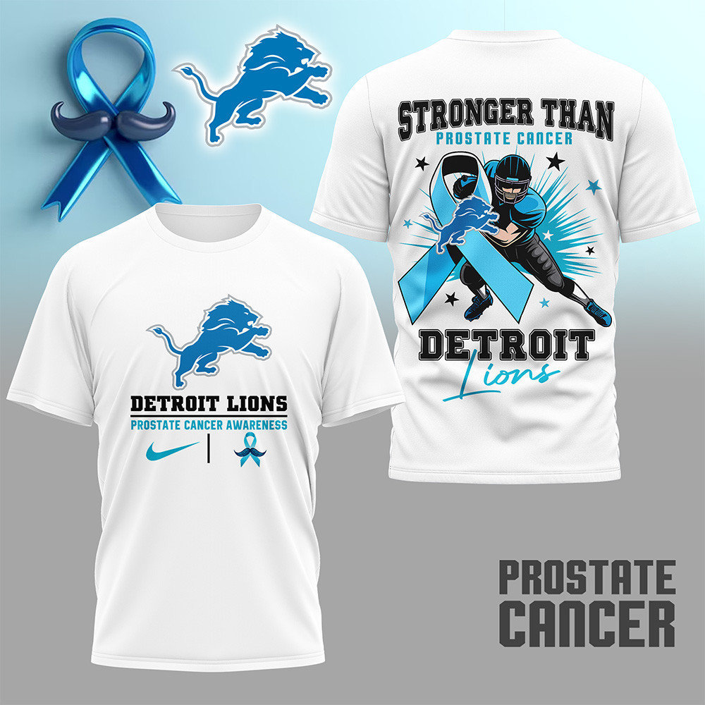 Detroit Lions | Premium NFL Prostate Cancer Awareness Month Shirt HI