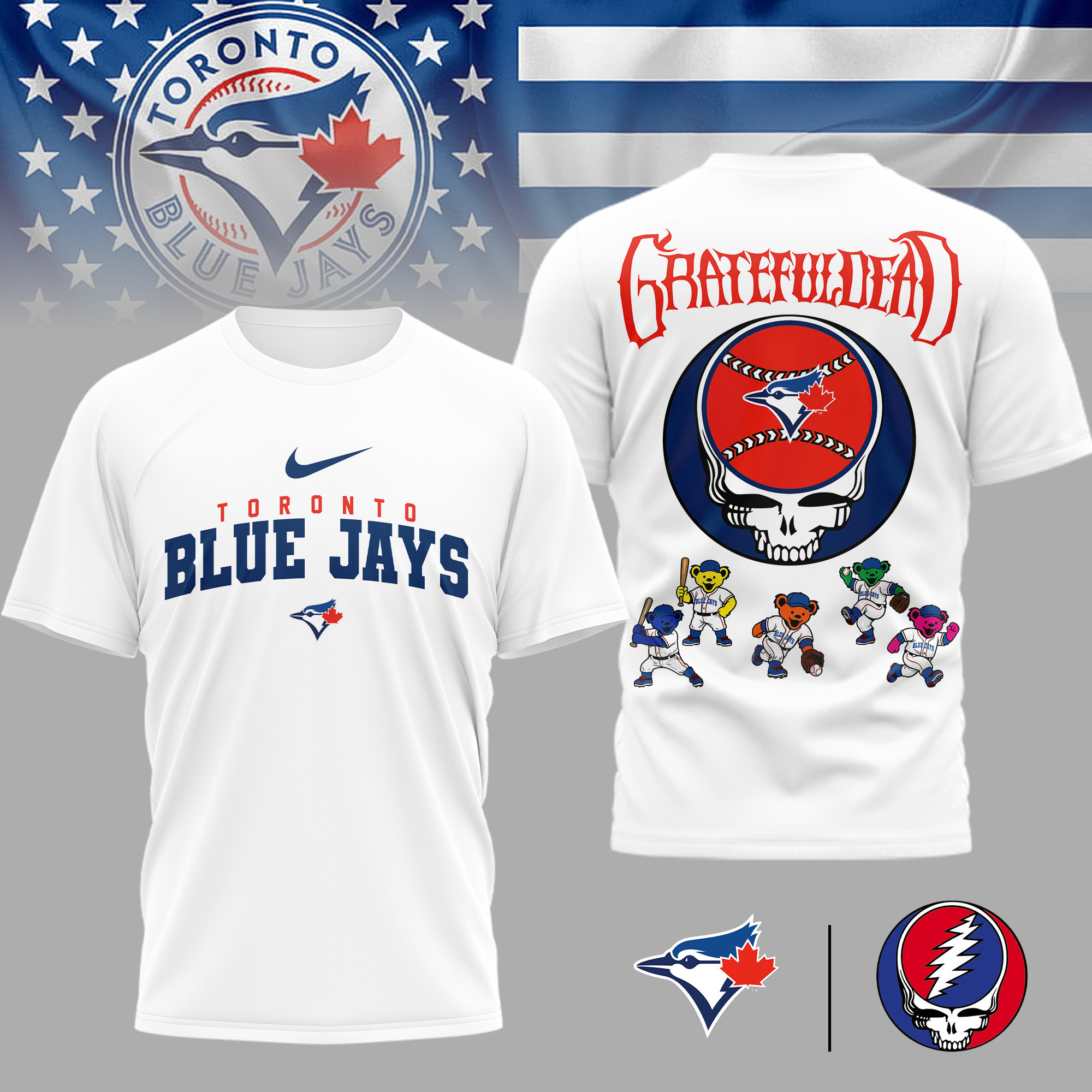 Toronto Blue Jays | Premium MLB Deadhead 3D Shirt TD