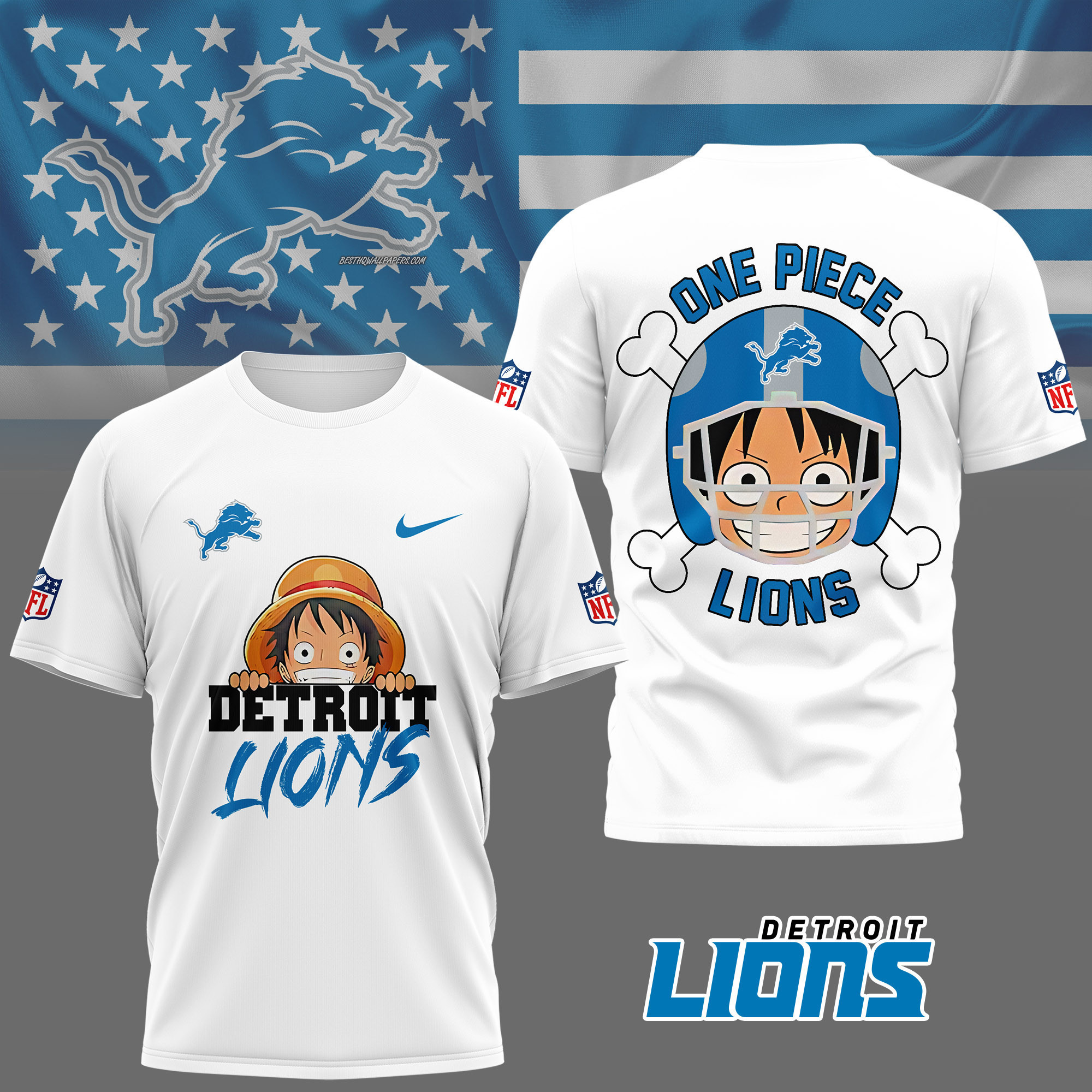 Detroit Lions | Premium NFL One Piece Fan 3D Shirt NY