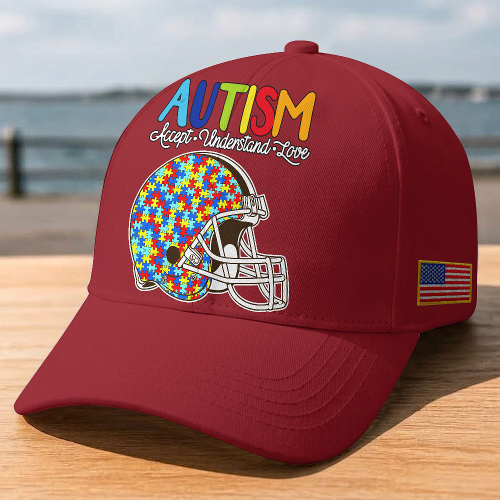 Cleveland Browns | Premium Classic NFL Autism Awareness Puzzle Cap