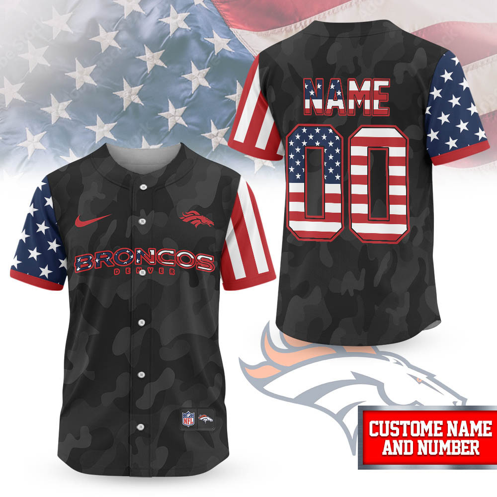 Denver Broncos | Premium NFL American Pride Custom Jersey Shirt NTH1