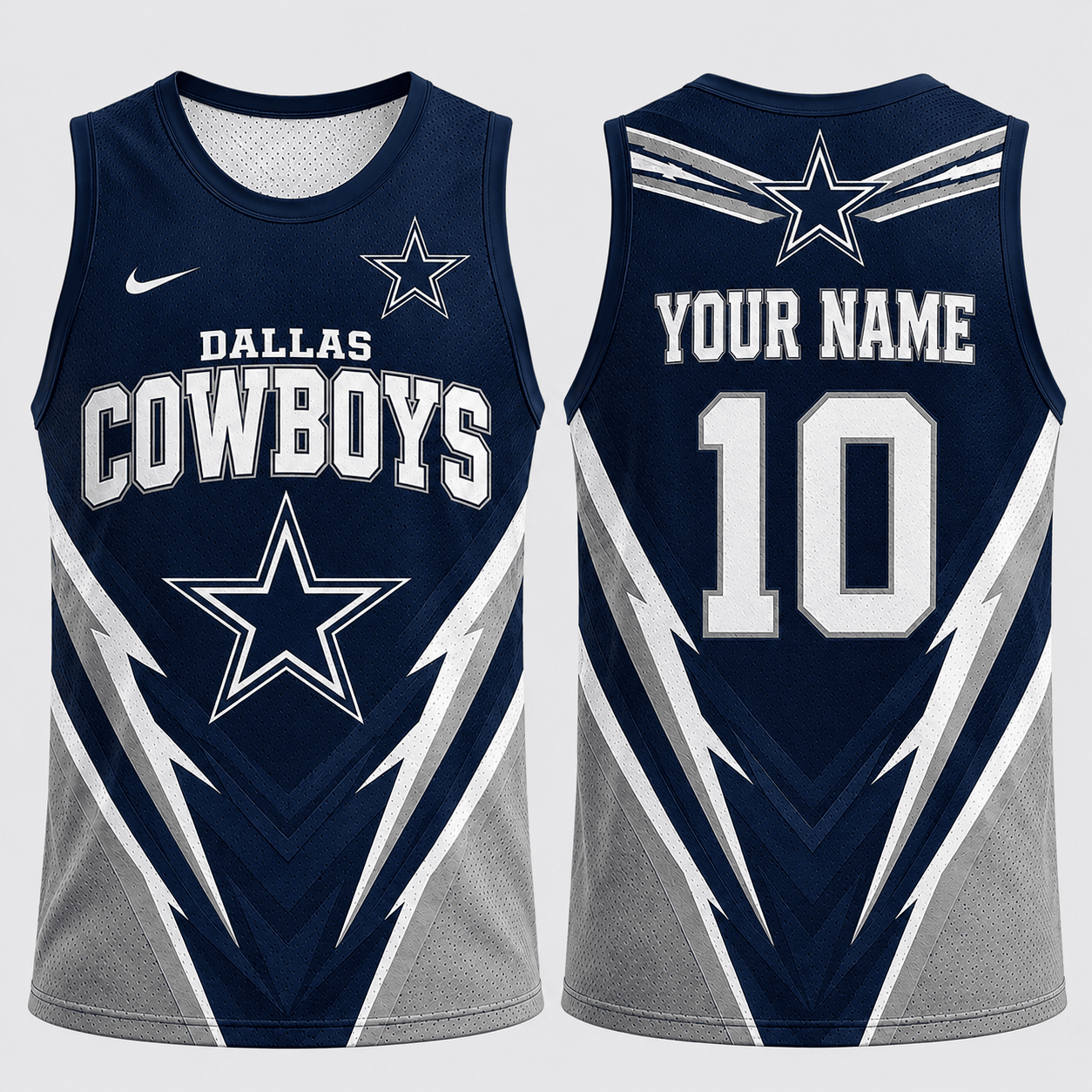 Dallas Cowboys | Premium NFL Personalized Name Number Fan Pride Tank Top TD