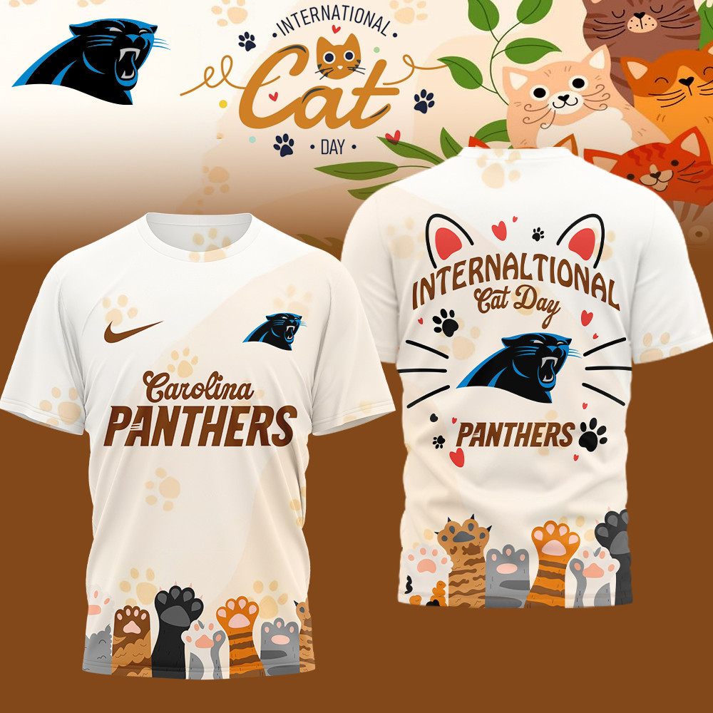 Carolina Panthers | Premium NFL International Cat Day 3D Shirt HI