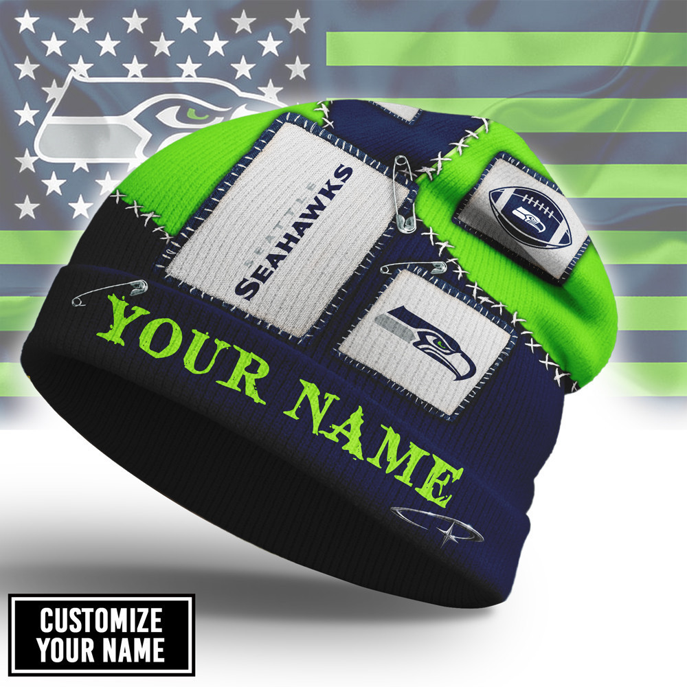 Seattle Seahawks | Premium NFL Heritage Patch Beanie Hat NTH1