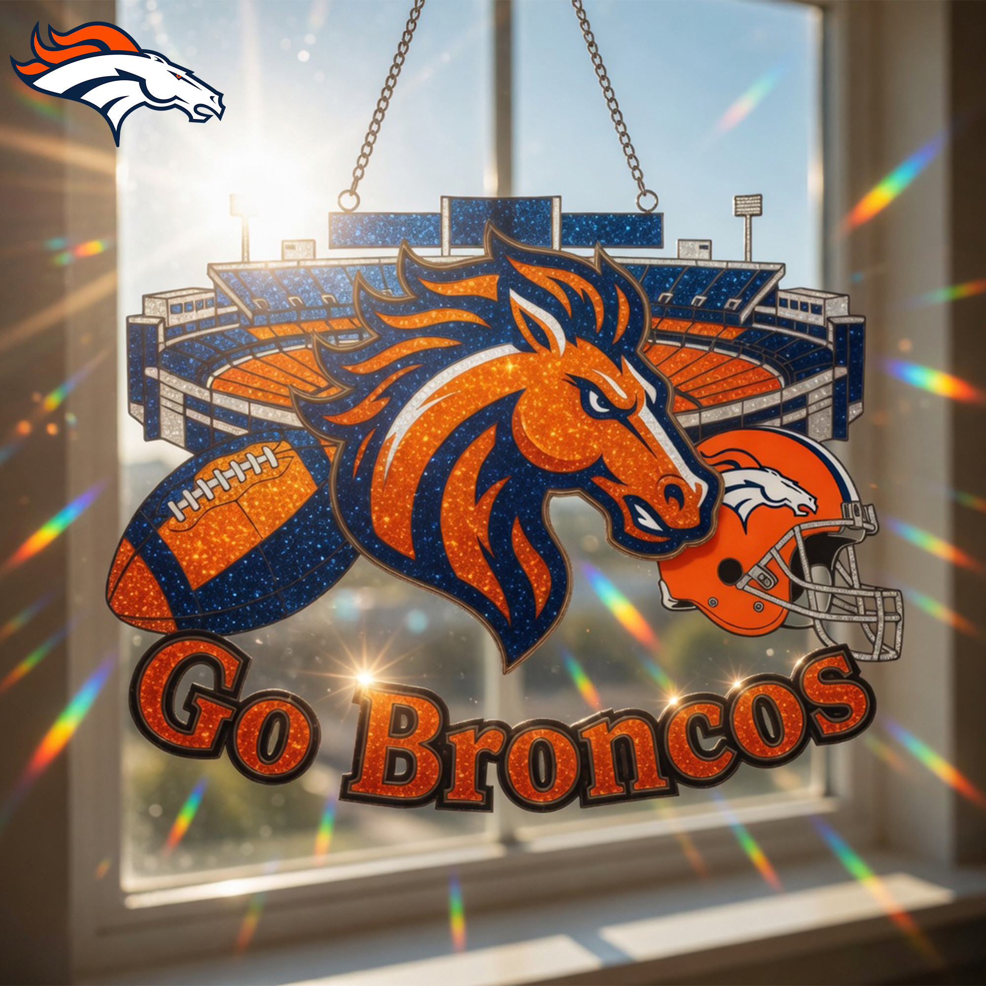 Denver Broncos | Premium NFL Game Day Suncatcher NY