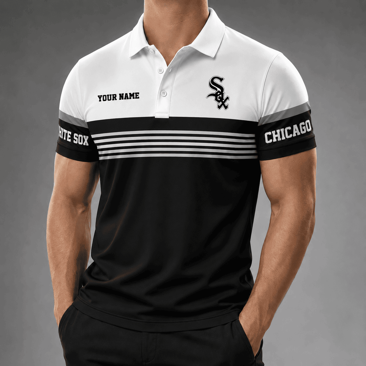 Chicago White Sox | Premium MLB Personalized Men's Polo Shirt