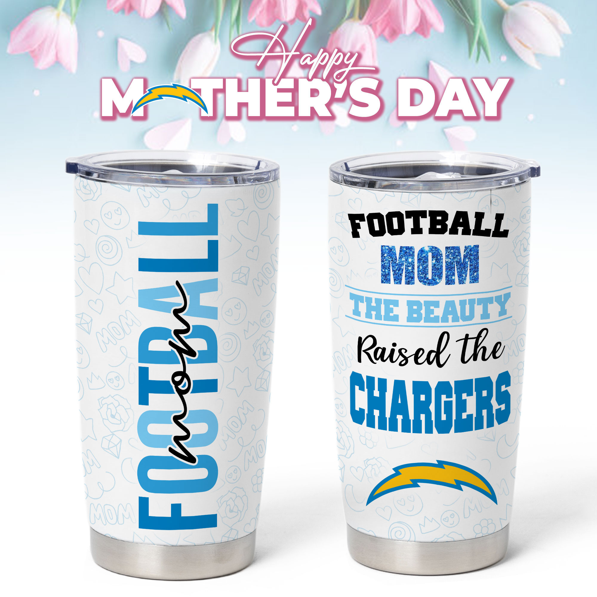 Los Angeles Chargers | Premium NFL Mother Day Tumbler NP