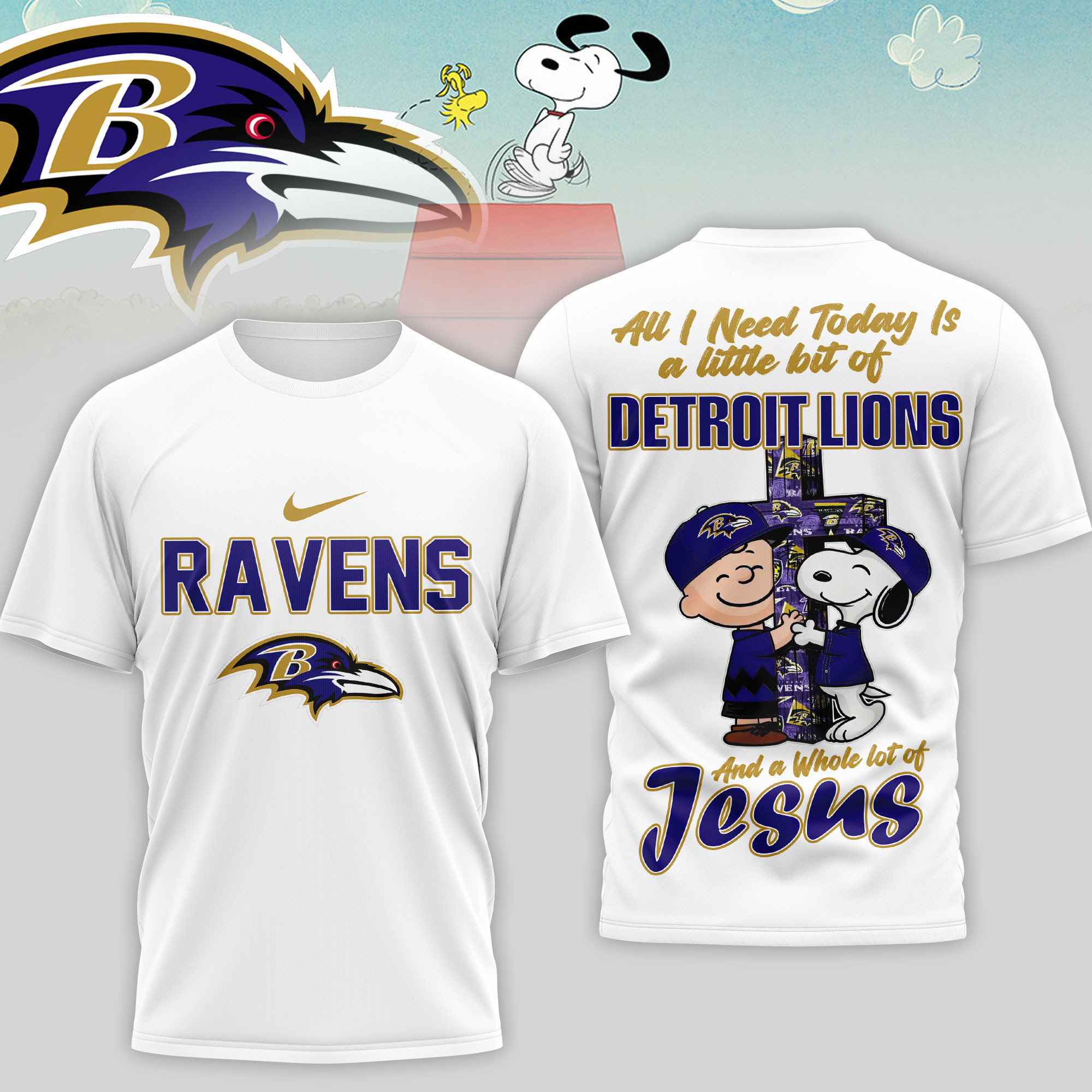 Baltimore Ravens | Premium NFL League Blessing 3D Shirt NTH1