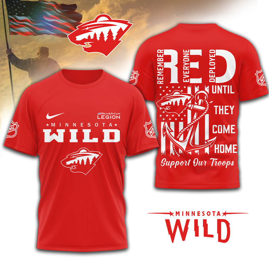 Minnesota Wild | Premium NHL Red Friday Shirt TD