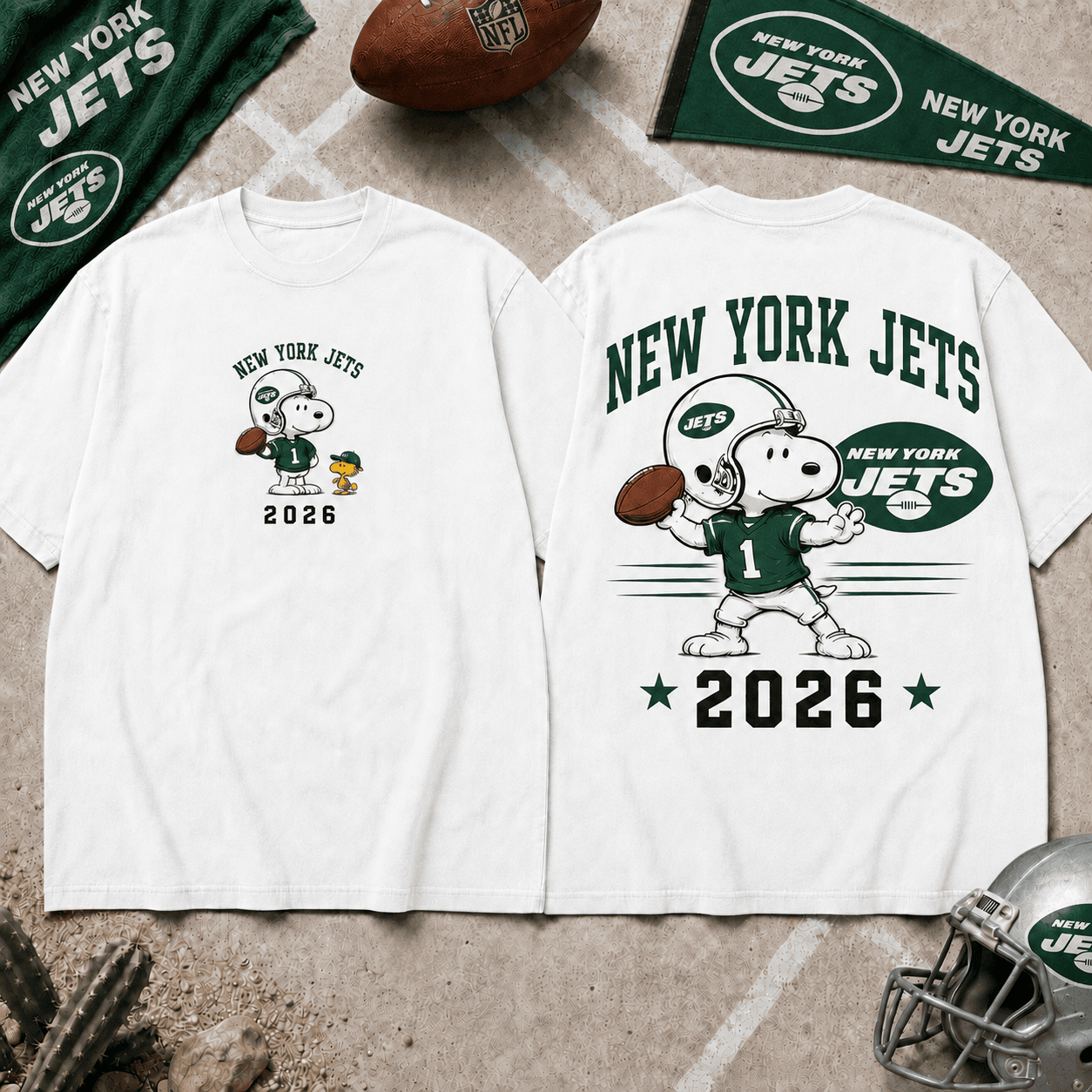 New York Jets | Premium Snoopy NFL Football 2026 3D Shirt For Football Fans NNK