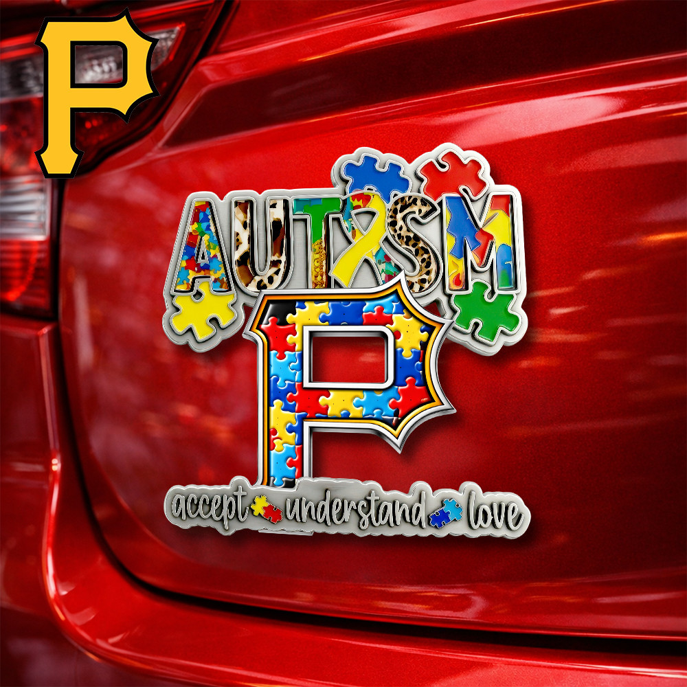 Pittsburgh Pirates | Premium MLB Autism Awareness Car Name Badge HY