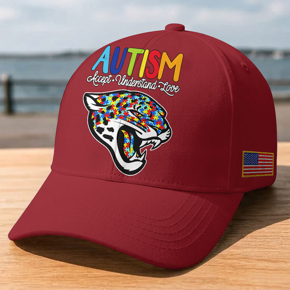Jacksonville Jaguars | Premium Classic NFL Autism Awareness Puzzle Cap