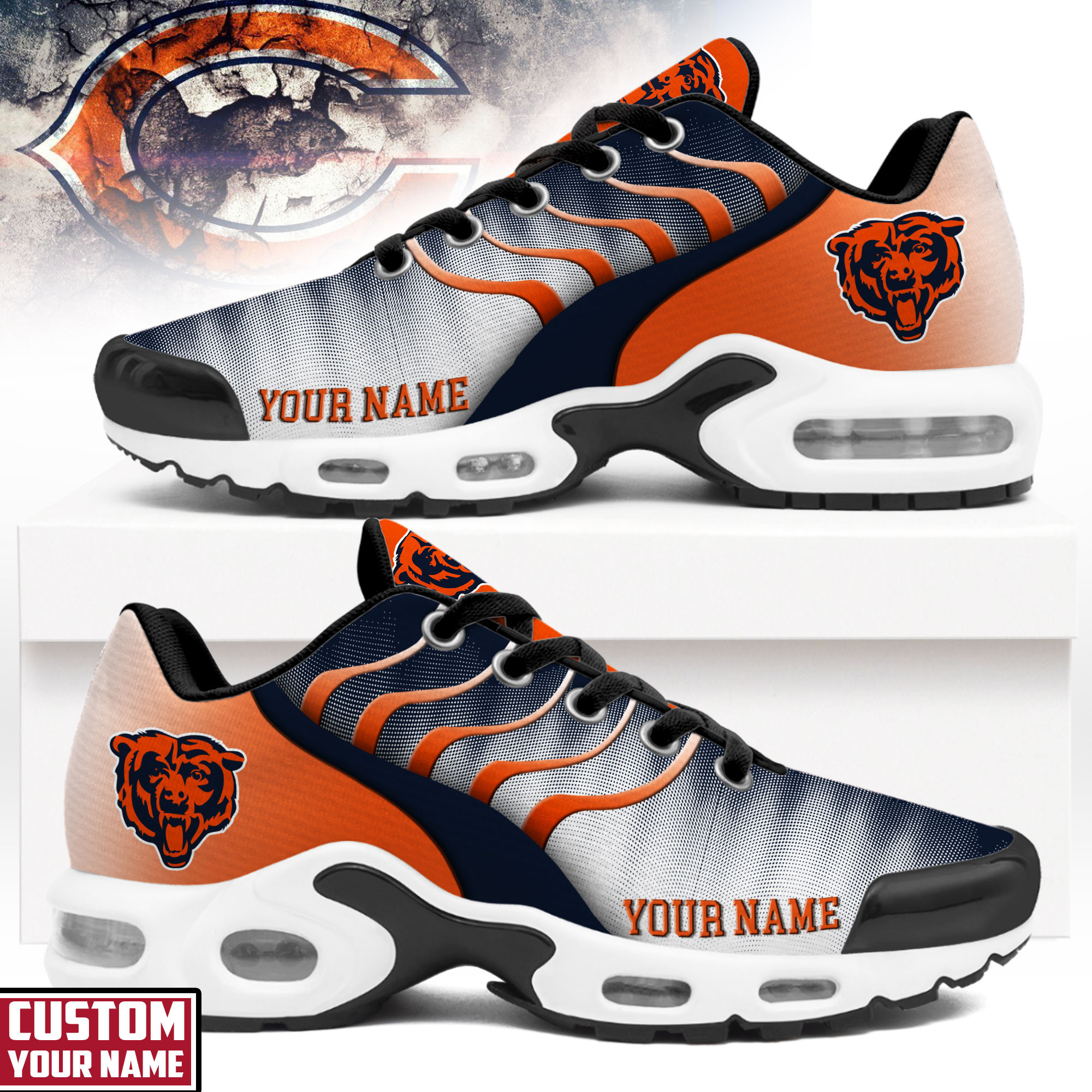 Chicago Bears | Premium NFL Endzone Runner Air Max Shoes NTH1