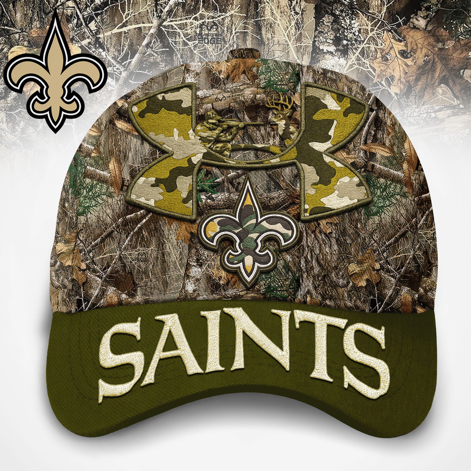 New Orleans Saints | Premium NFL Hunting Under Armour Classic Cap TD