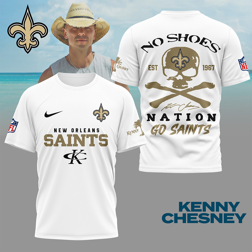 New Orleans Saints | Premium NFL Kenny Chesney Fan 3D Shirt NY