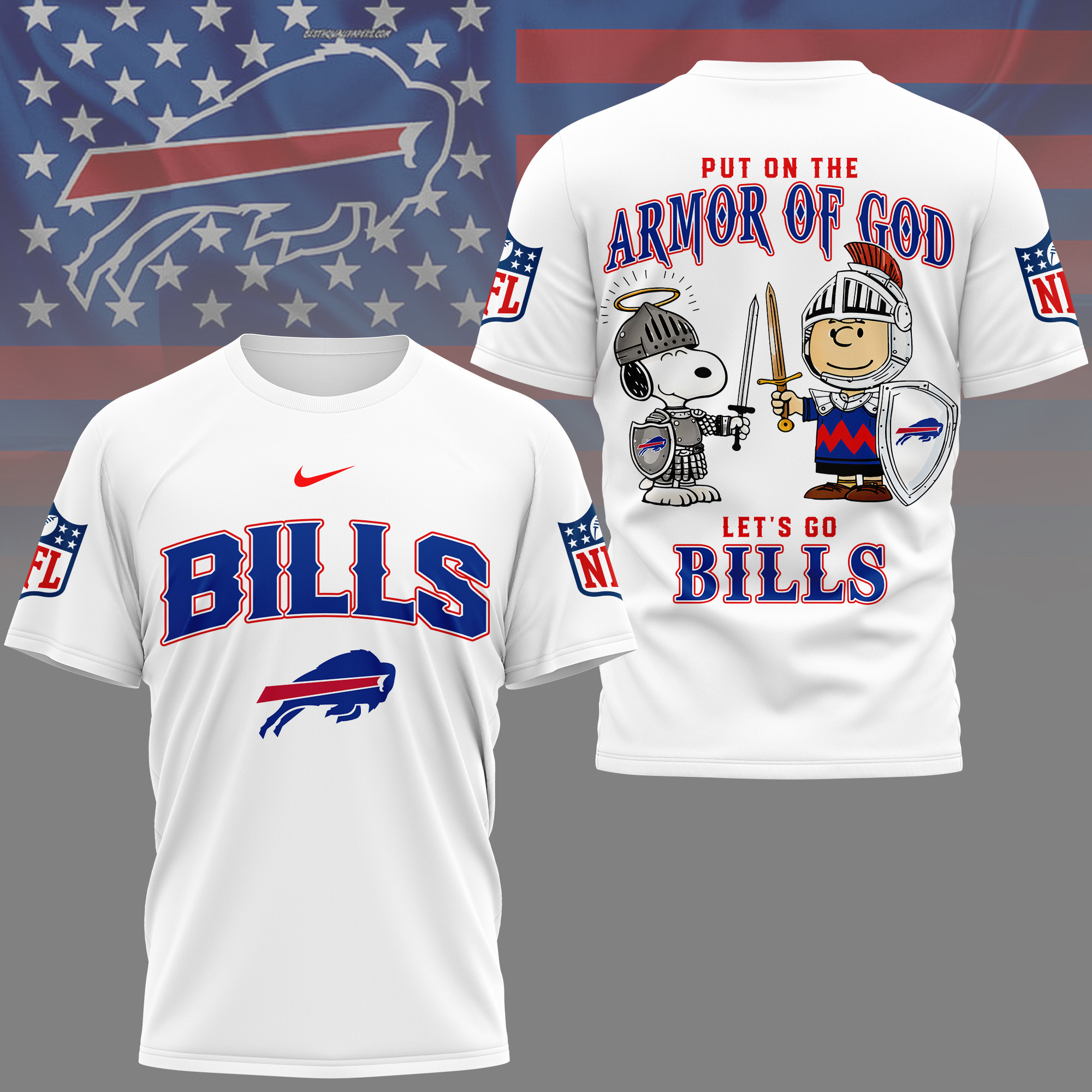 Buffalo Bills | Premium NFL Armor of God 3D Shirt NY