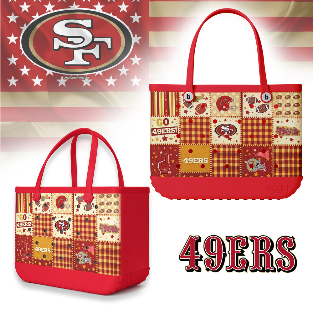 San Francisco 49ers | Premium NFL Patchwork Design Beach Tote Bag HY