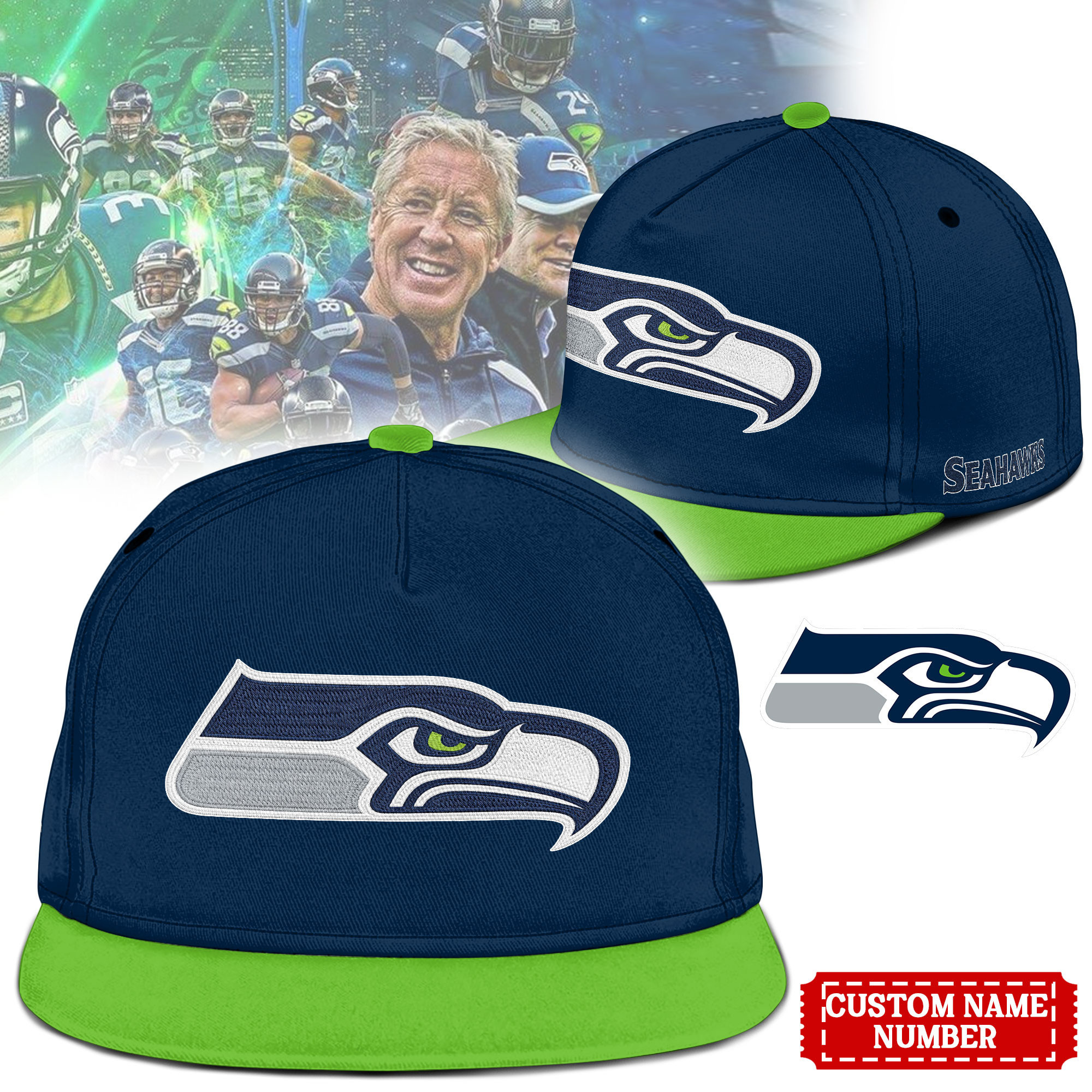 Seattle Seahawks | Premium NFL Heritage Cap NTH1