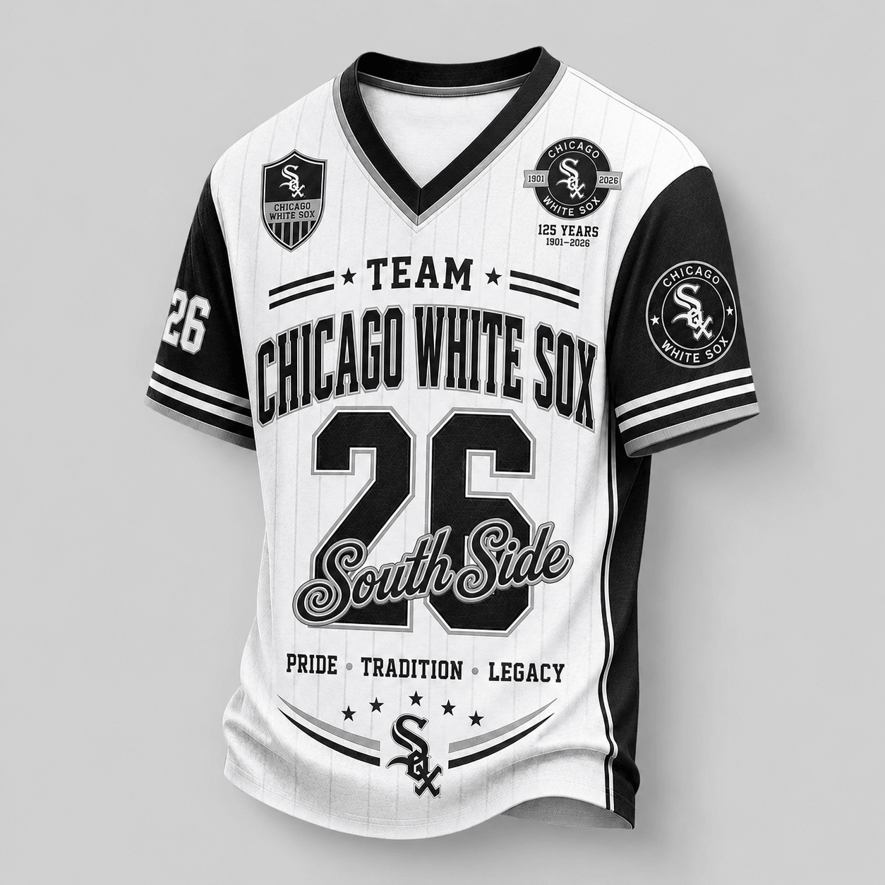 Chicago White Sox | Premium MLB Legacy Pride V-Neck Jersey