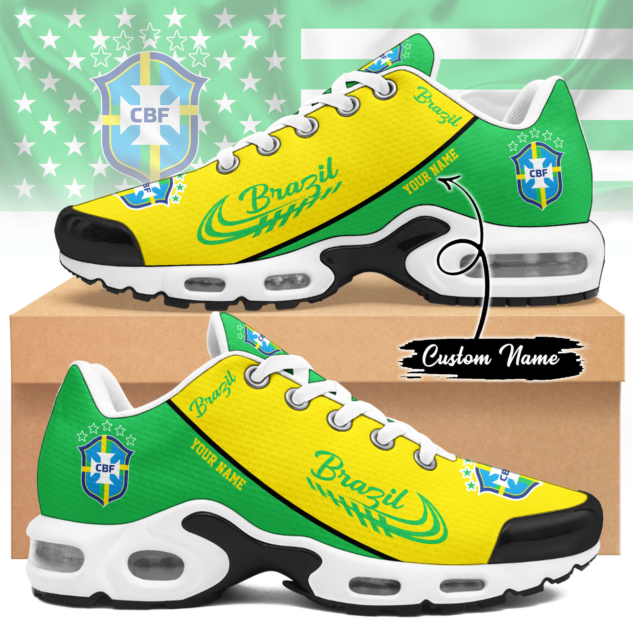 Brazil | Premium World Cup Air Max Shoes HY