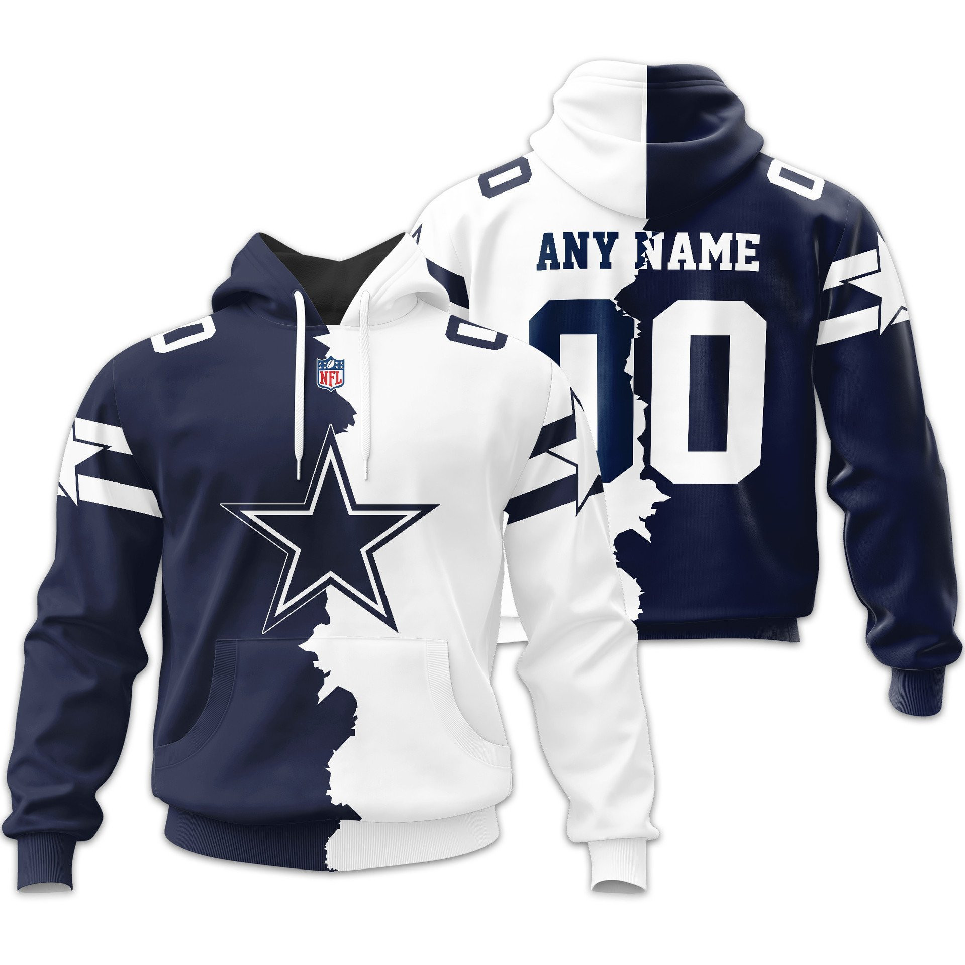 Dallas Cowboys | Premium NFL Home Mix Away Hoodie TD