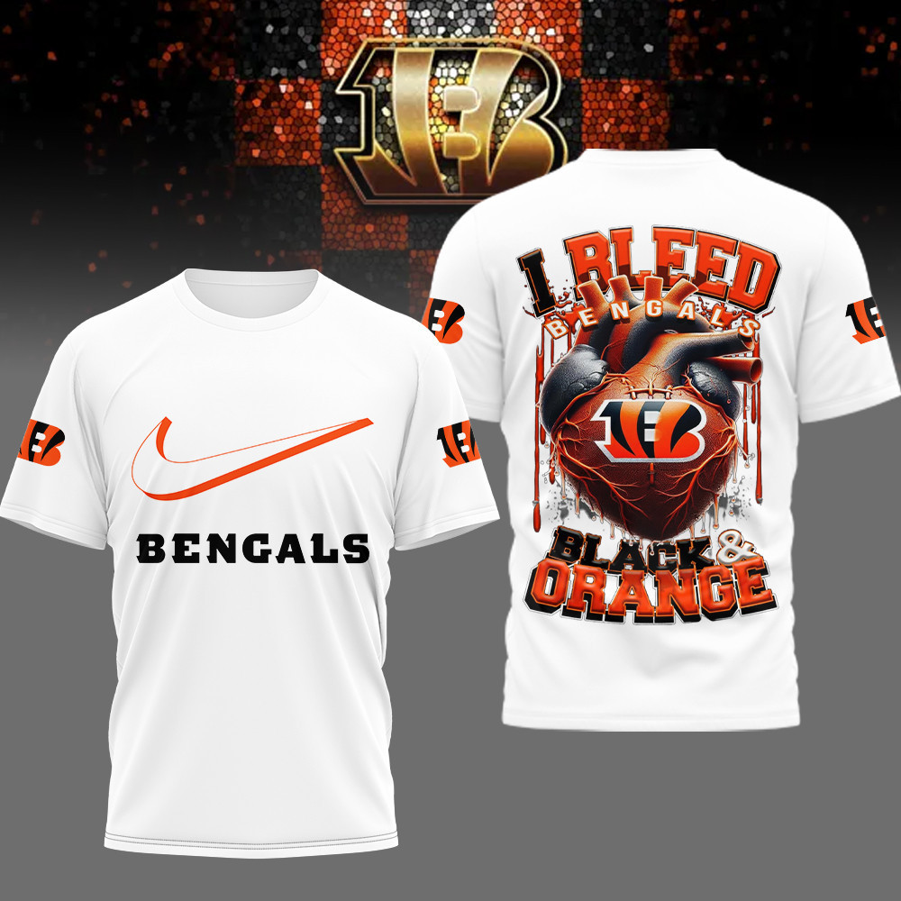 Cincinnati Bengals | Premium NFL I Bleed 3D Shirt HI