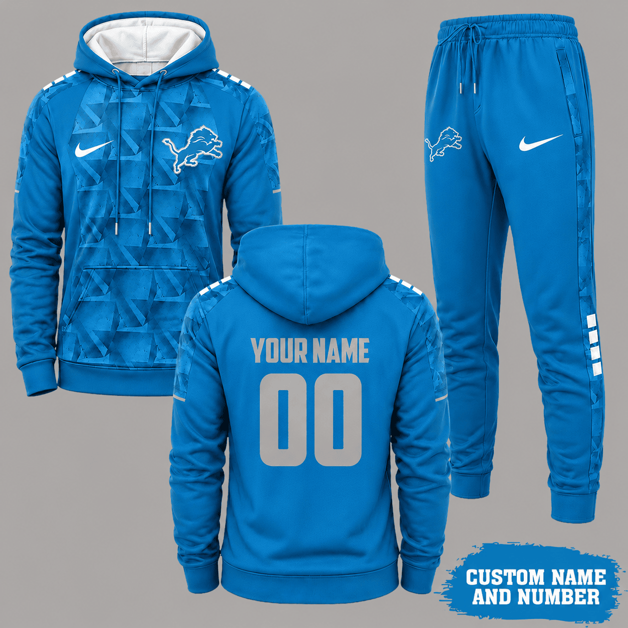Detroit Lions | Premium NFL Game Day Hoodie Jogger Set NY