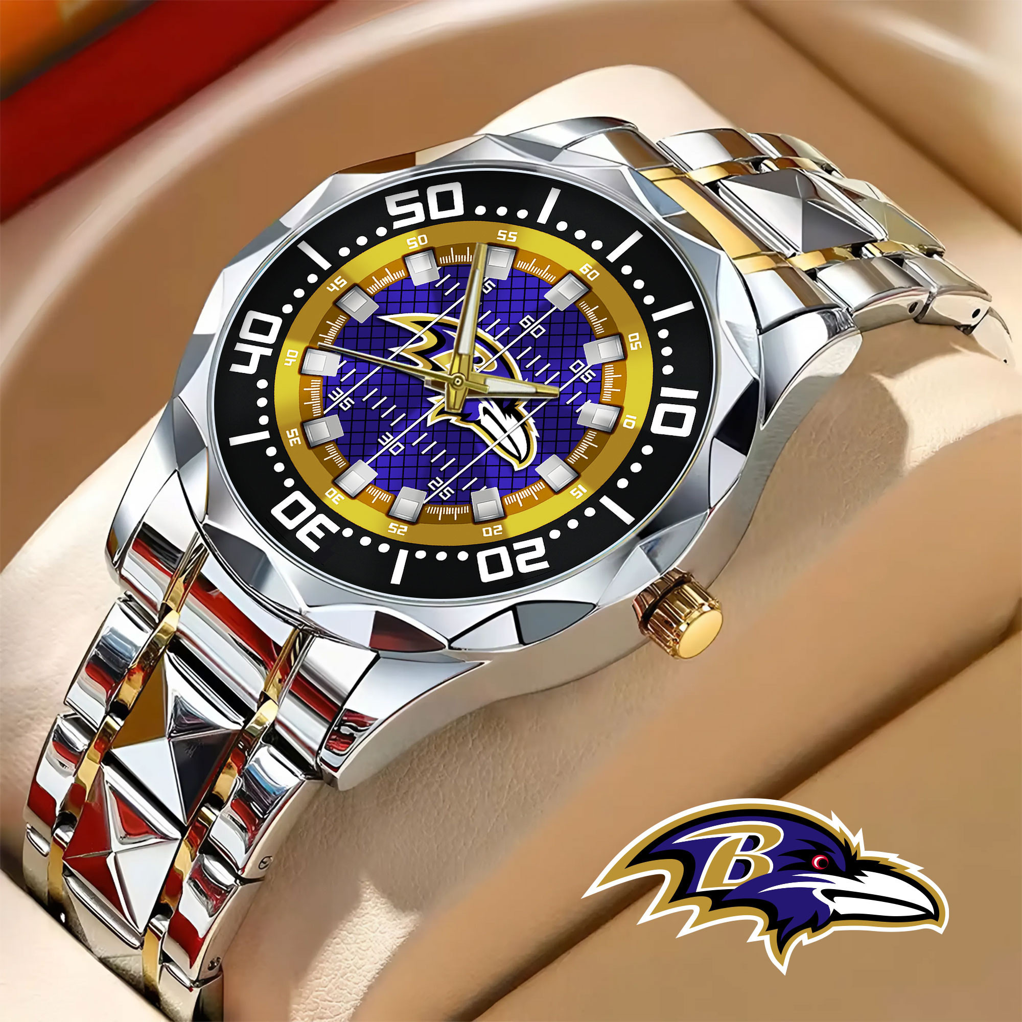 Baltimore Ravens | NFL Camaro Elegant Fashion Design Men Watch TD