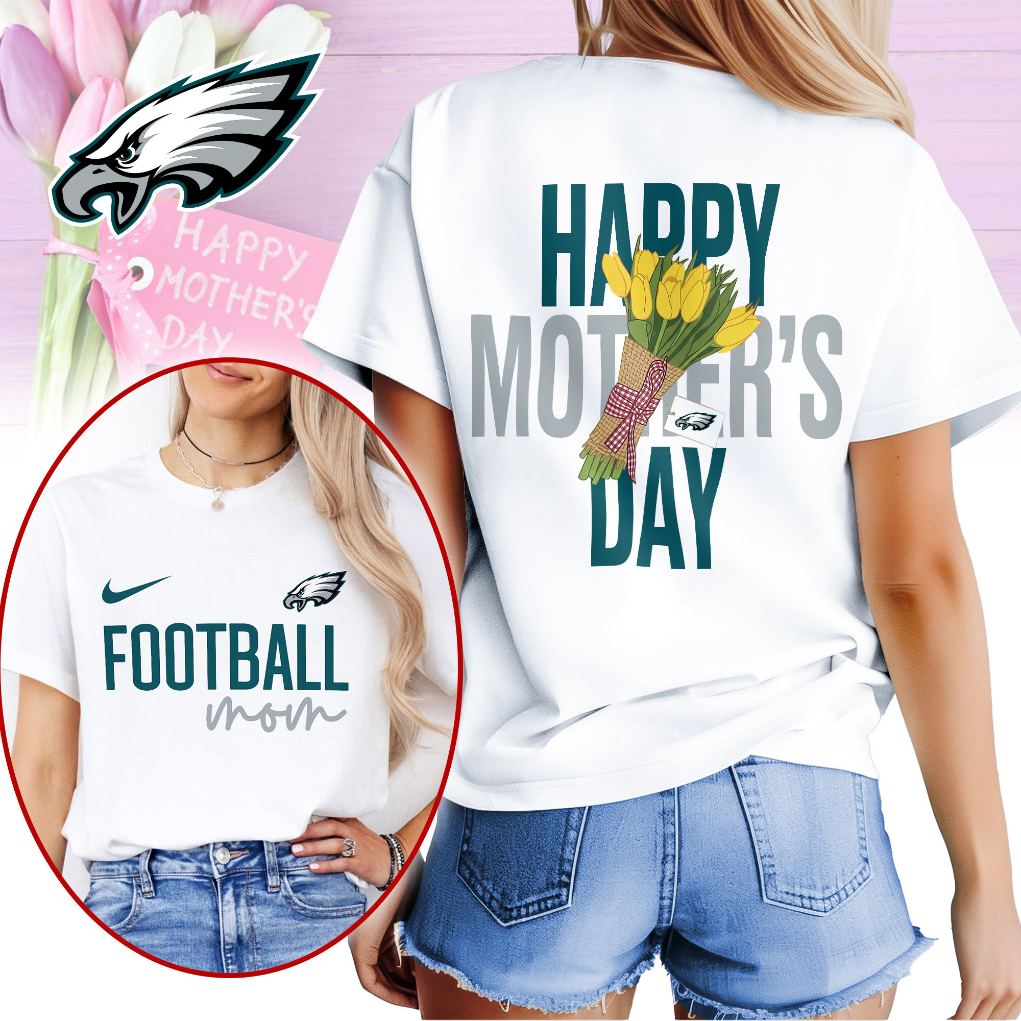 Philadelphia Eagles | Premium NFL Happy Mother Day 3D Shirt NP