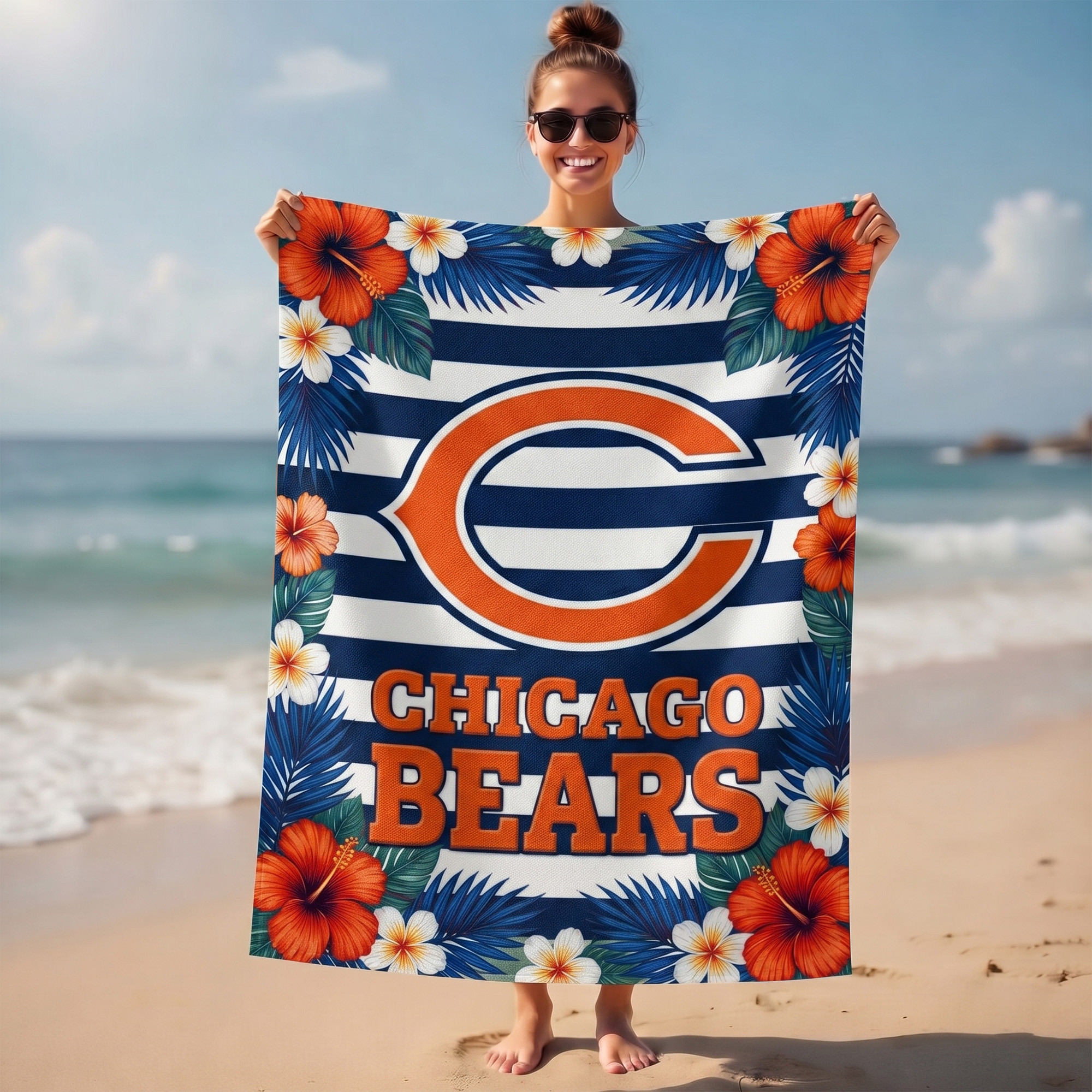 Chicago Bears | Premium NFL Tropical Beach Towel NY