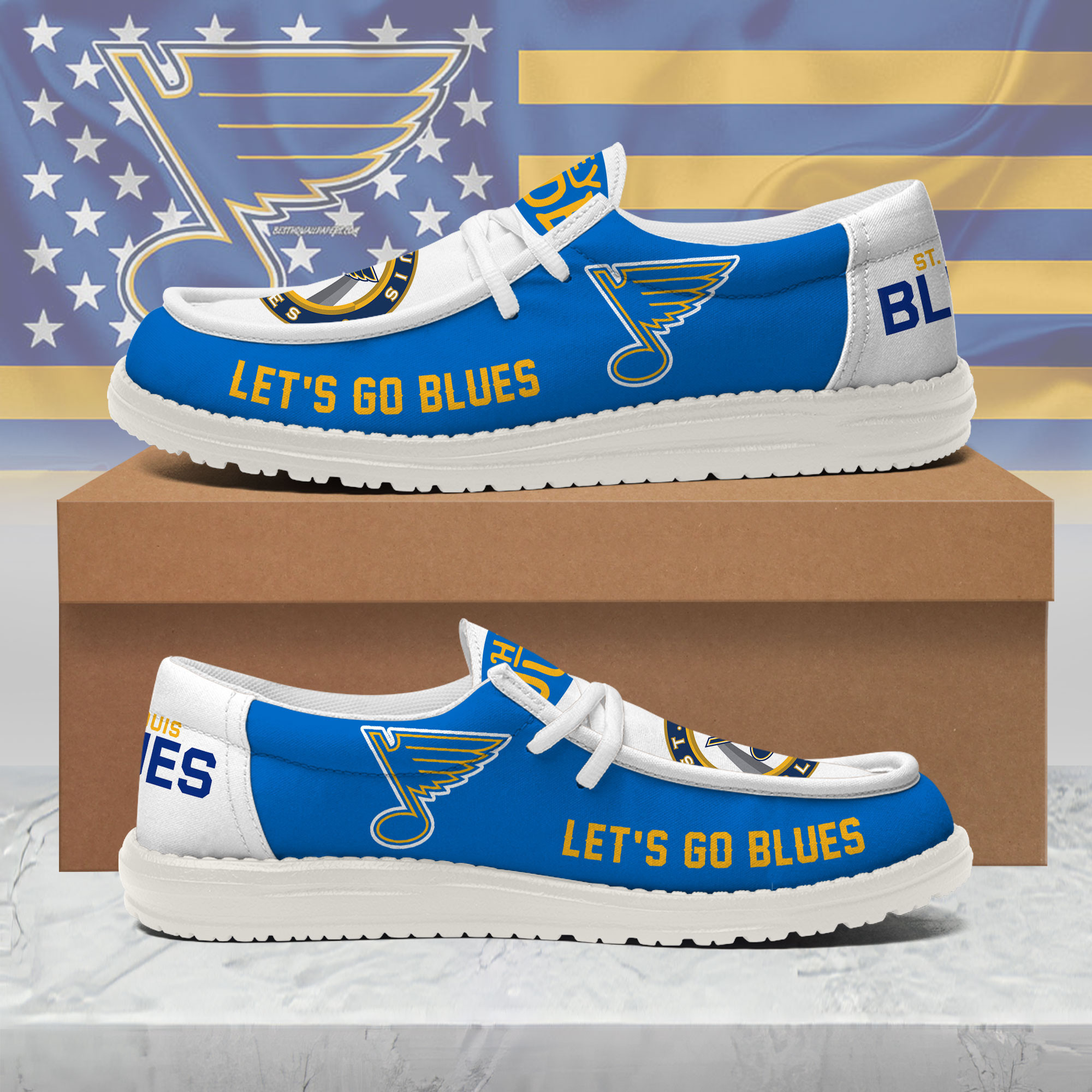 St. Louis Blues | Premium NHL Fan Pride Loafer Shoes PBGIM04