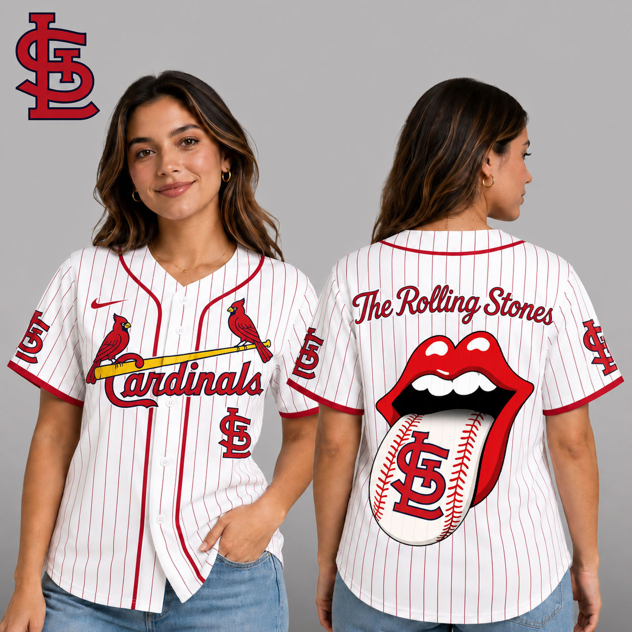 St. Louis Cardinals | Premium MLB The Rolling Stones Jersey Shirt TD