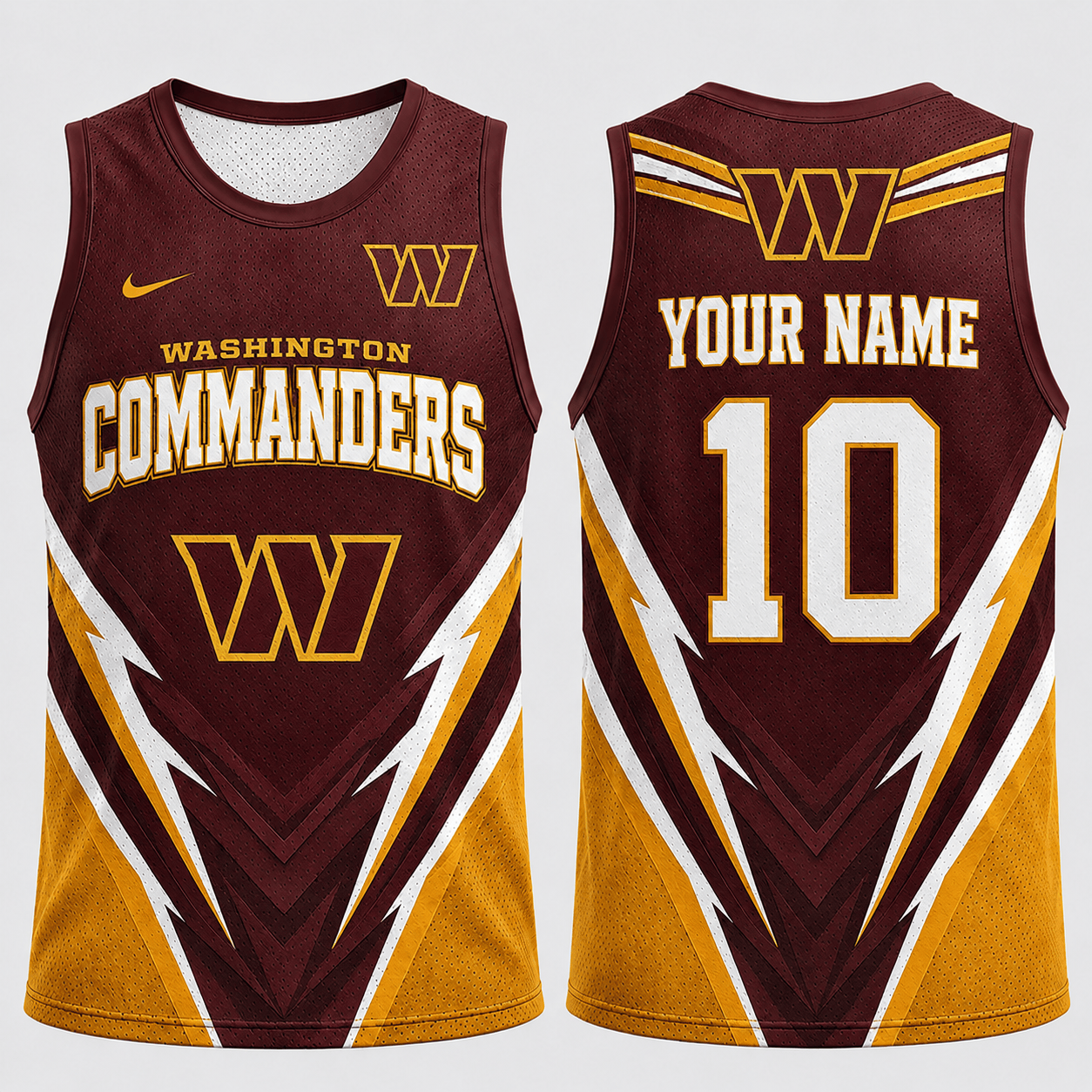 Washington Commanders | Premium NFL Personalized Name Number Fan Pride Tank Top TD
