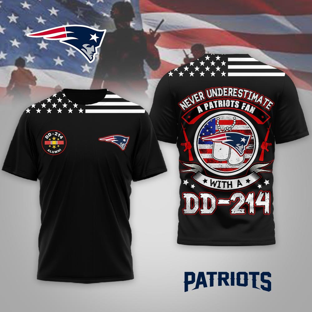 New England Patriots | Premium NFL DD-214 Alumni 3D Shirt MM