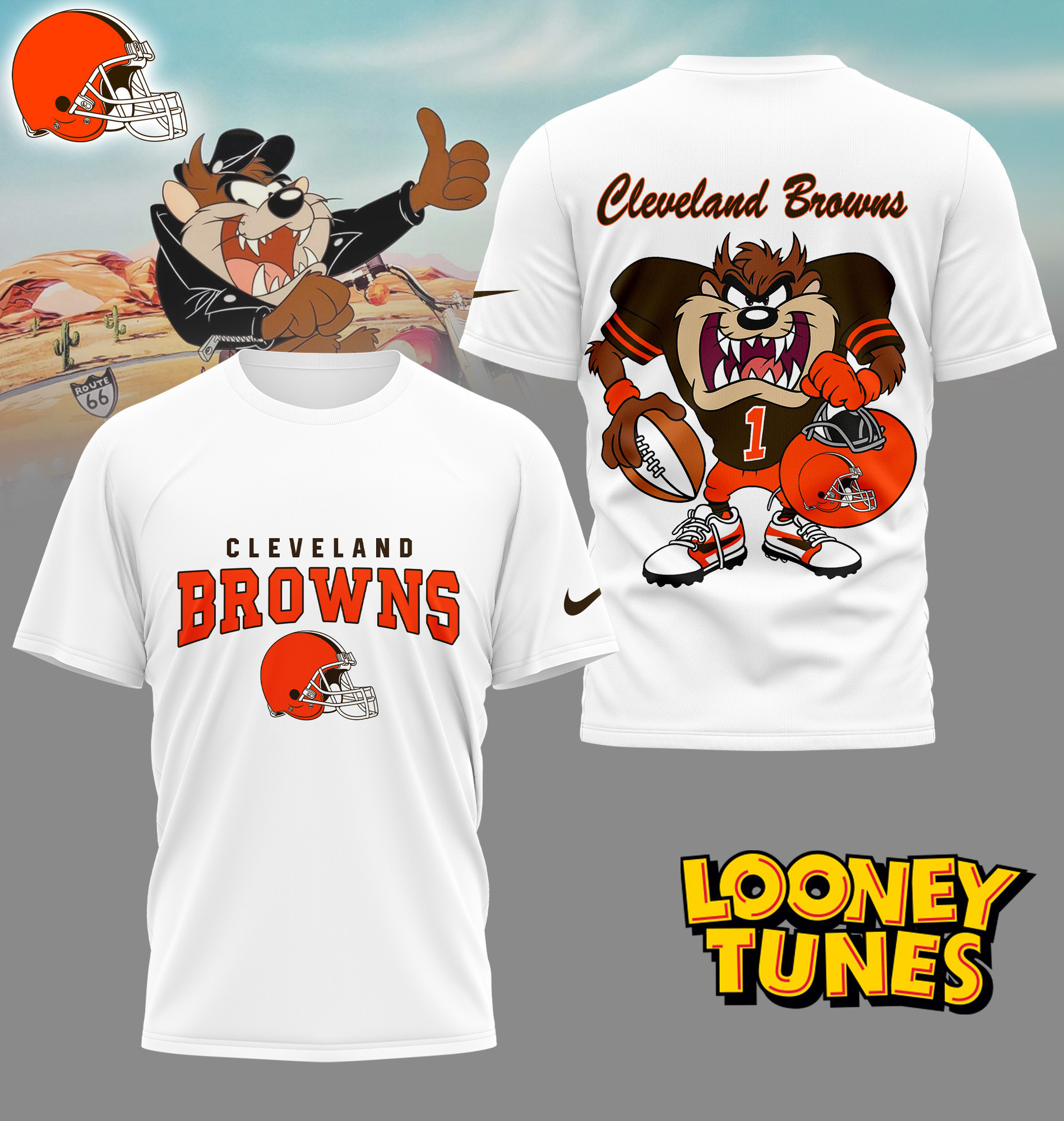 Cleveland Browns | Premium NFL and Looney Tunes Fan Shirt HI