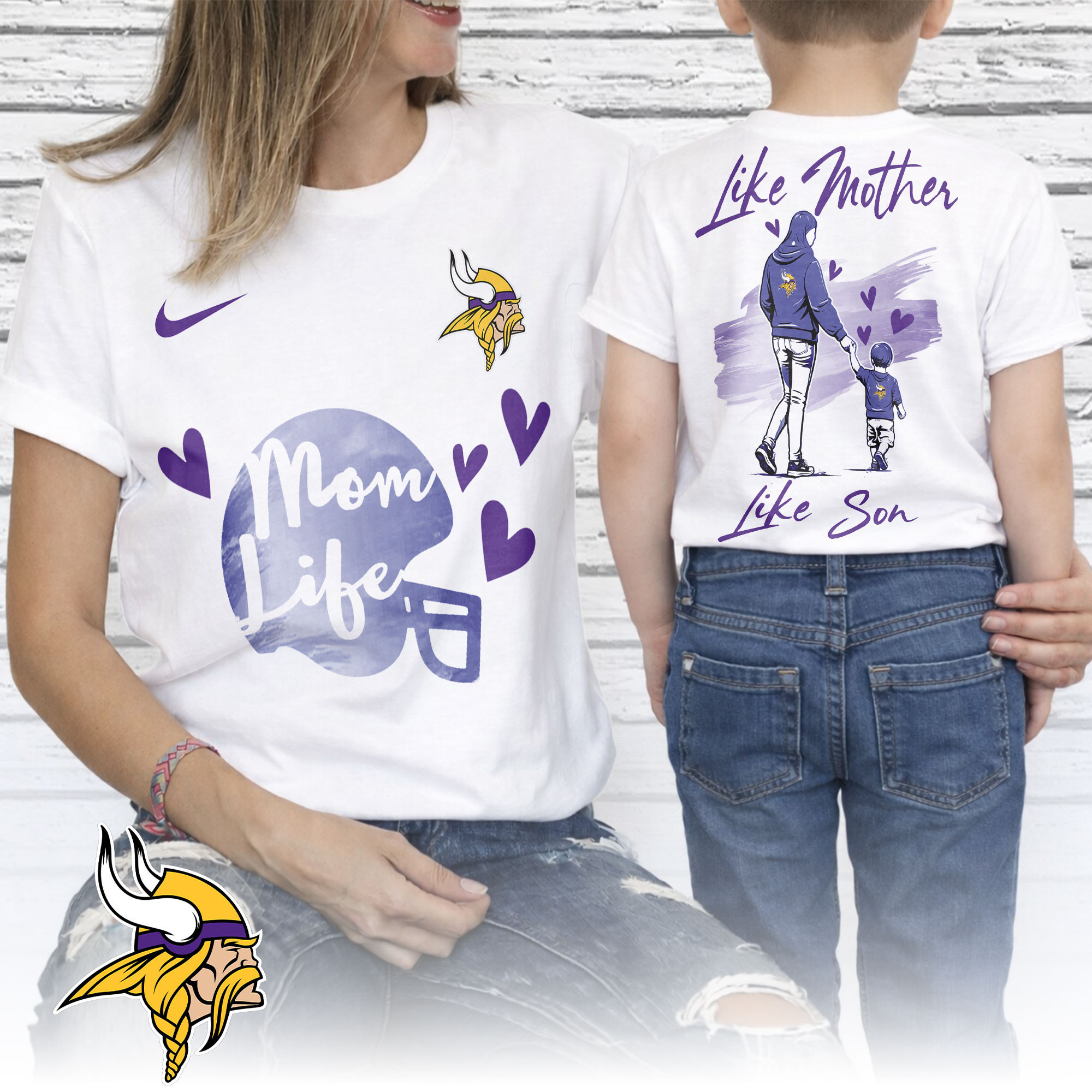 Minnesota Vikings | Premium NFL Like Mother Like Son 3D Shirt NP