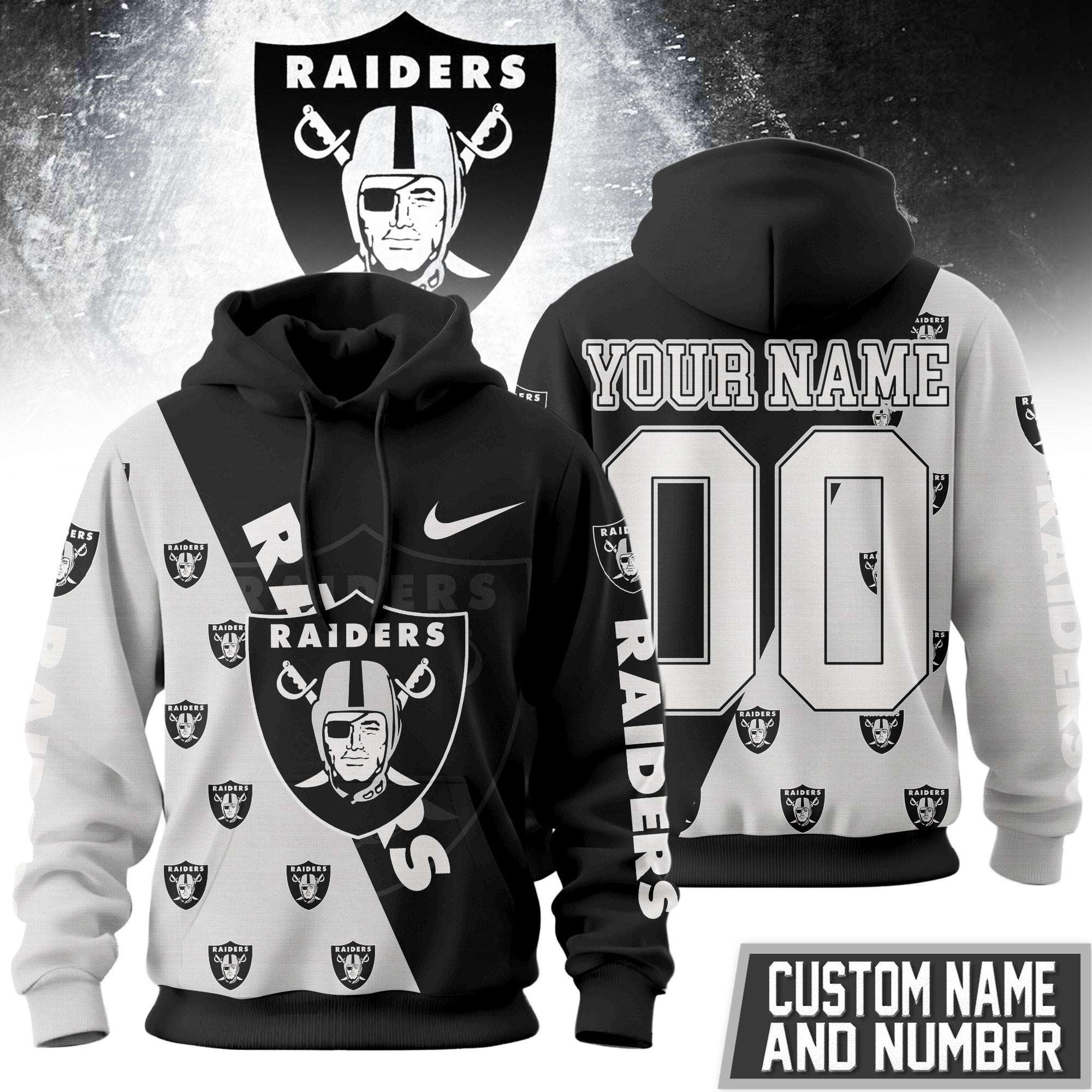 Las Vegas Raiders | Premium NFL True Fan Spirit Custom Football Hoodie