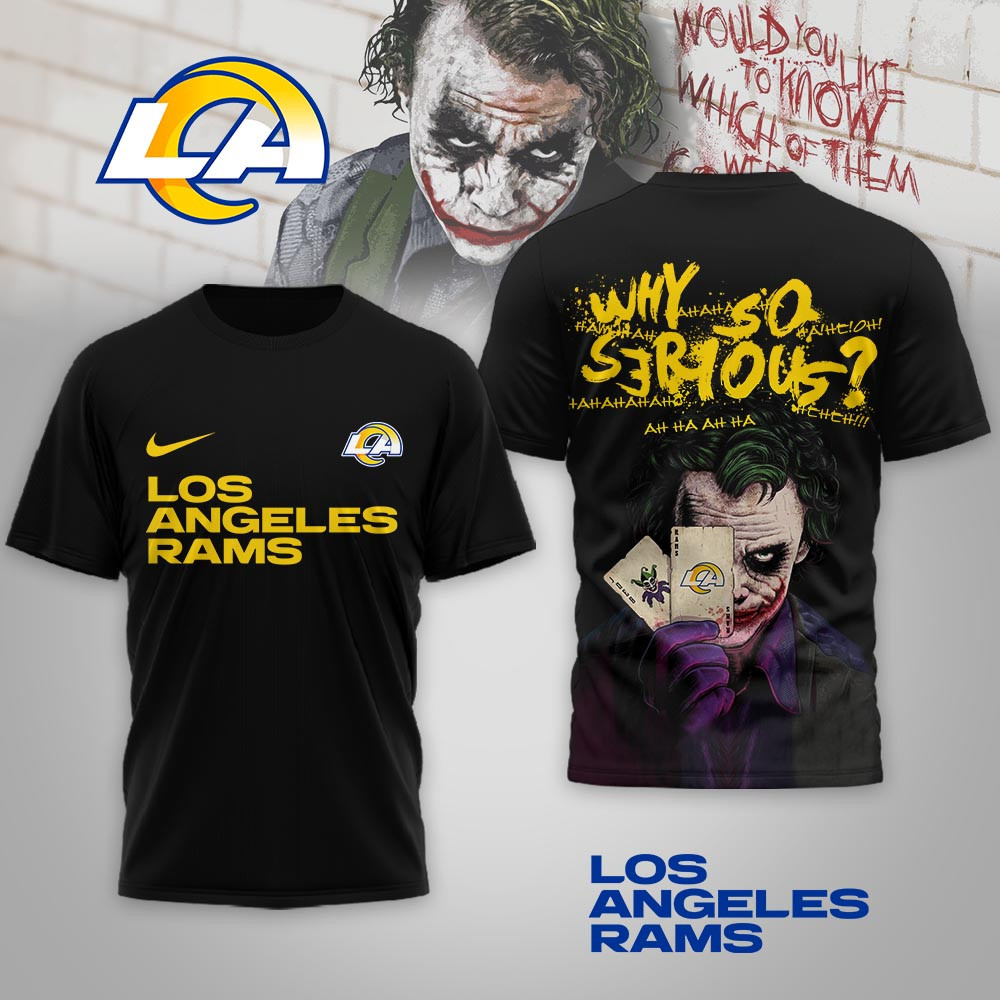 Los Angeles Rams | Premium NFL Joker Why So Serious 3D Shirt NP