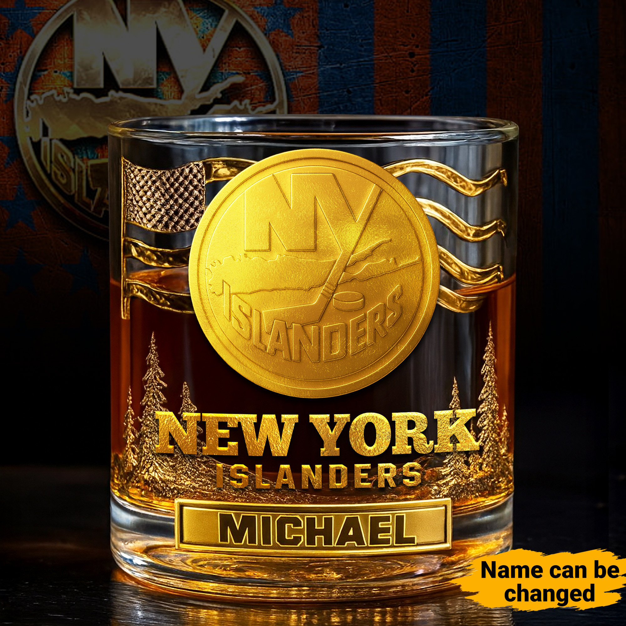 New York Islanders | NHL Whiskey Glass TD
