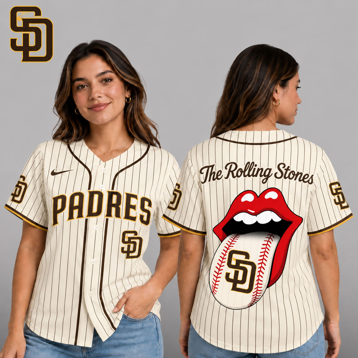 San Diego Padres | Premium MLB The Rolling Stones Jersey Shirt TD