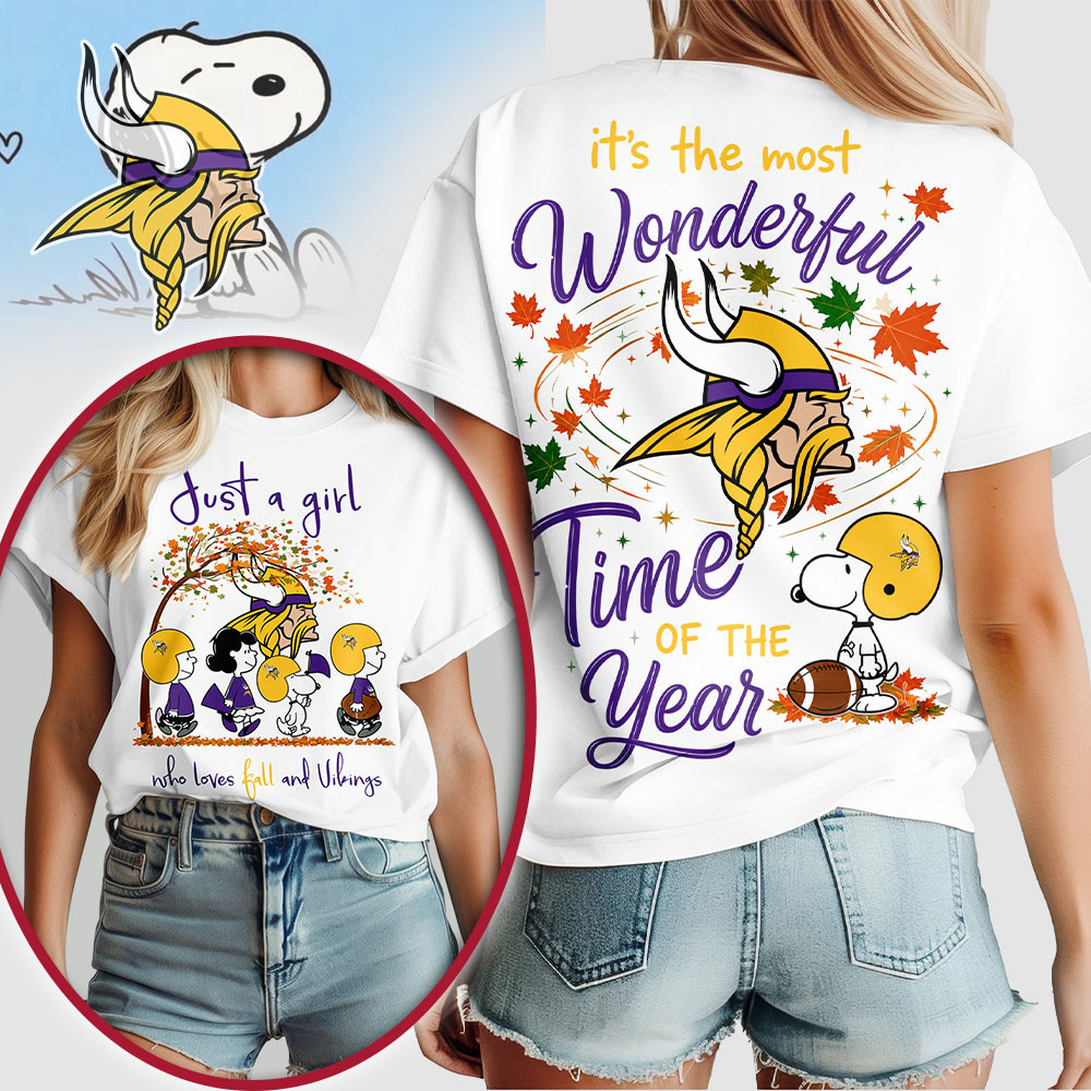Minnesota Vikings | Premium NFL Fall Wonderful Time of the Year 3D Shirt NTH1