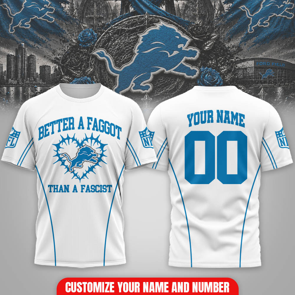 Detroit Lions | Premium NFL Love Wins Team 3D Shirt NTH1