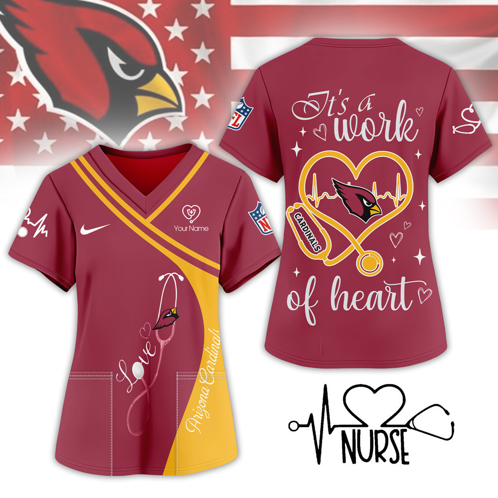 Arizona Cardinals | Premium NFL Nurse Pride 3D Shirt NY