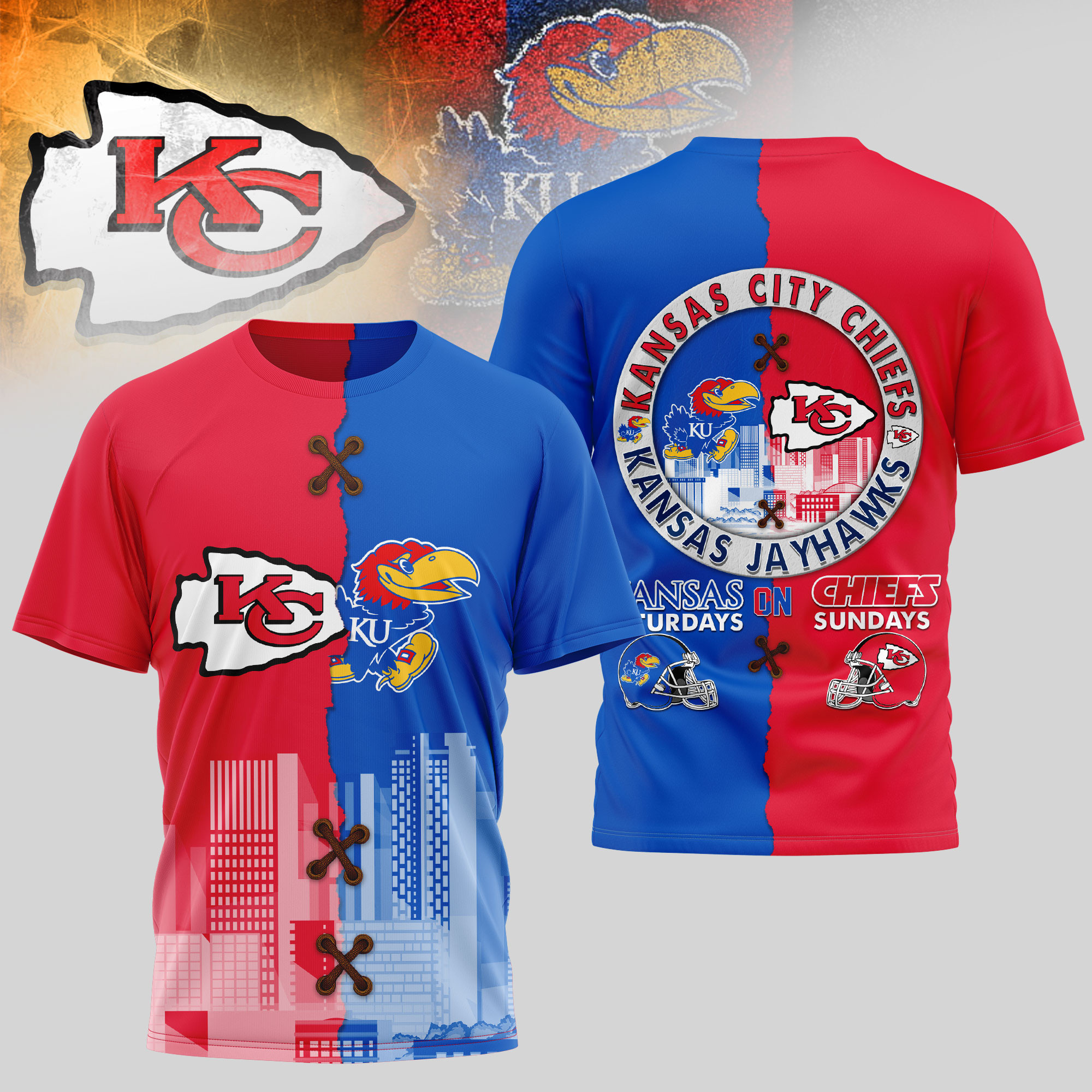 Kansas City Chiefs | Premium NFL x NCAA 3D T-shirt TD