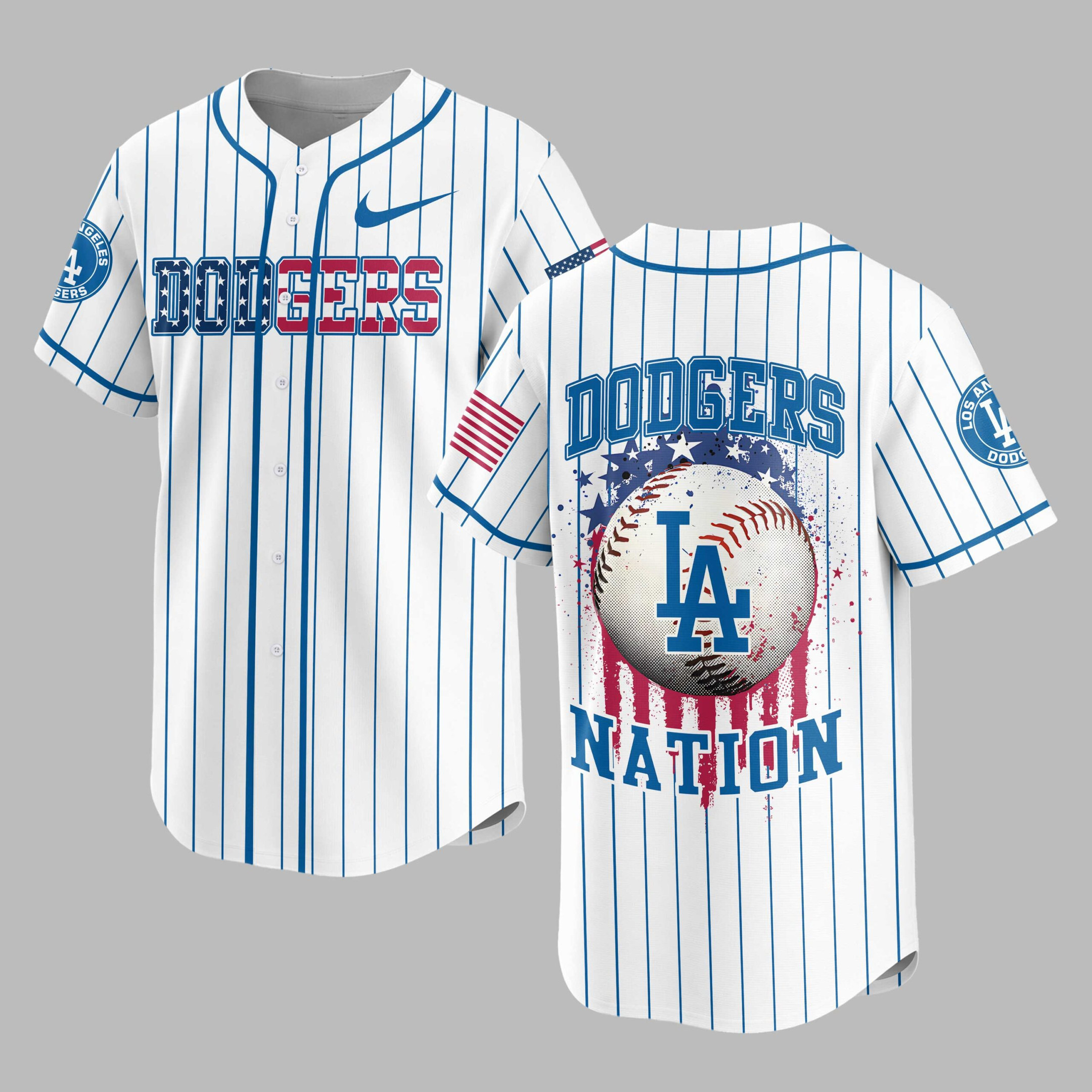 Los Angeles Dodgers | MLB USA Flag Edition Premium Baseball Jersey