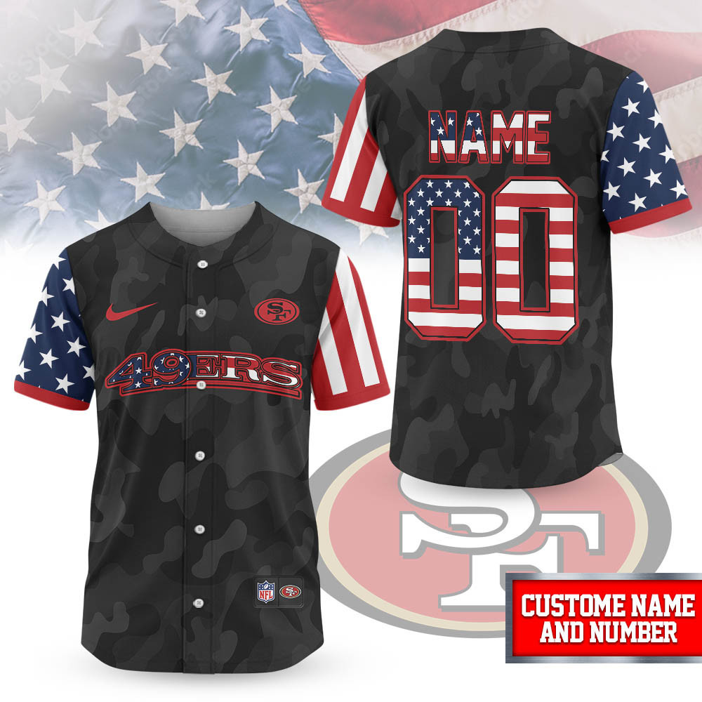 San Francisco 49ers | Premium NFL American Pride Custom Jersey Shirt NTH1