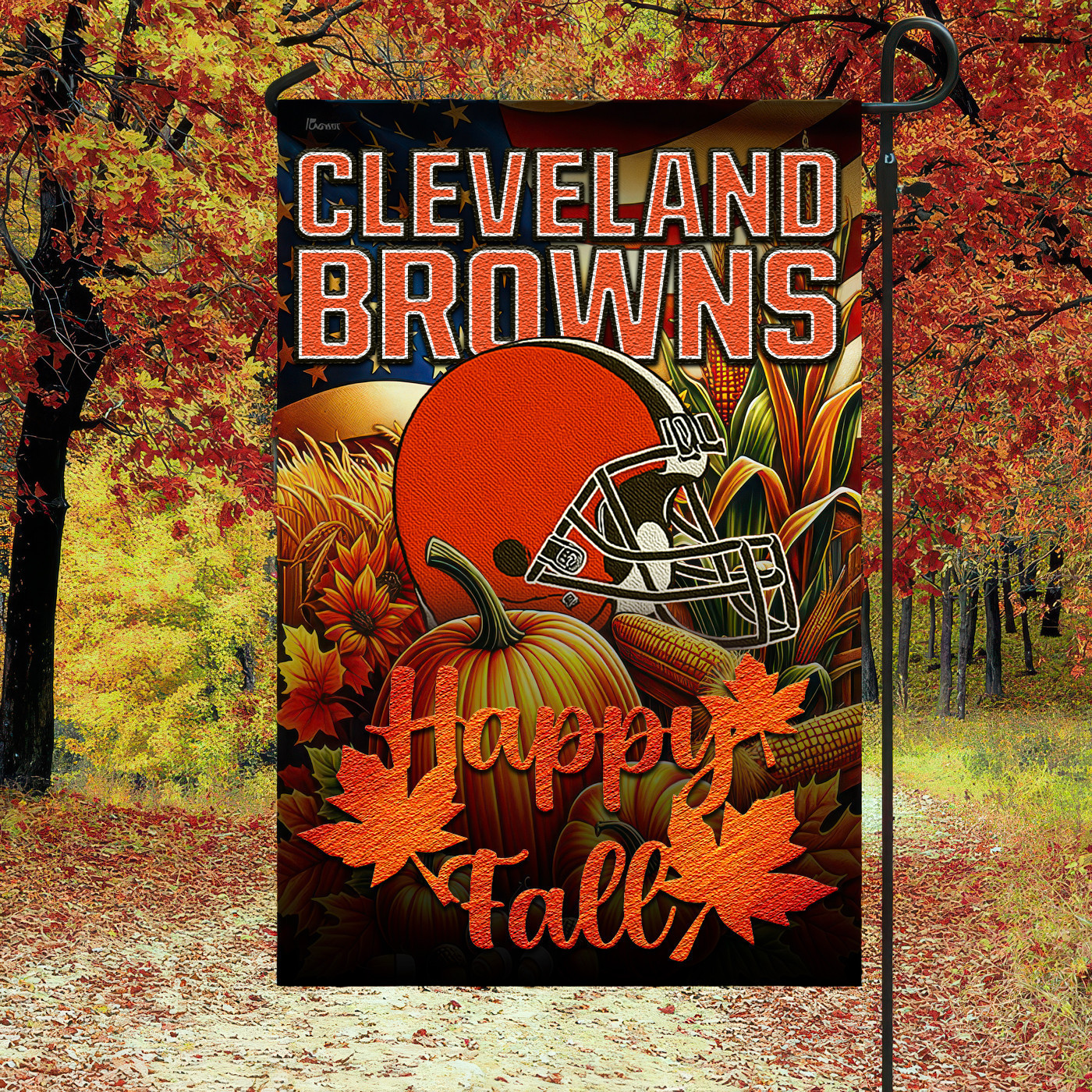 Cleveland Browns | Premium NFL Happy Fall Flag TD
